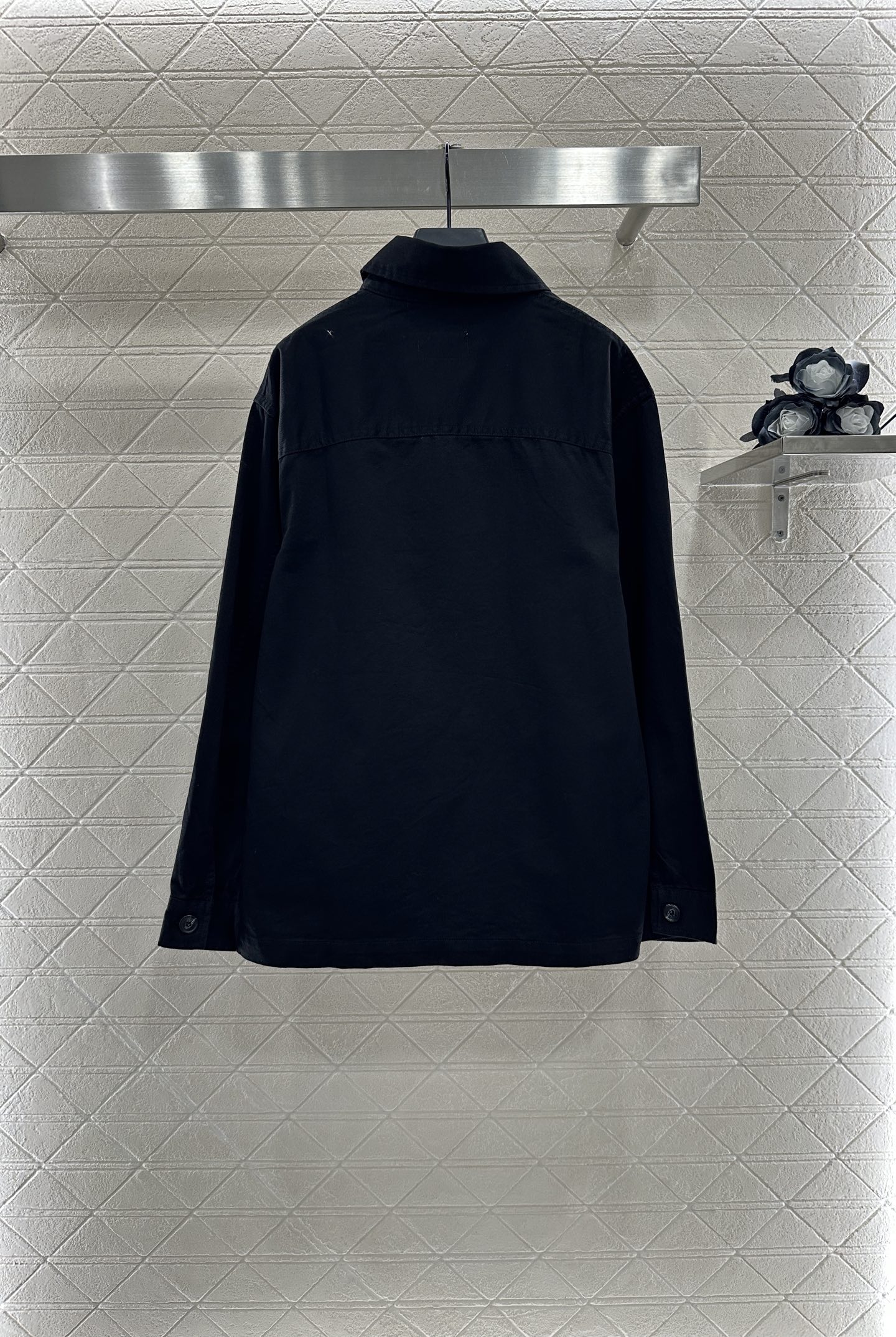 Saint Laurent Flap Pocket Cotton Twill Shirt Jacket - Black 2 i1754230270840 3137 0 1