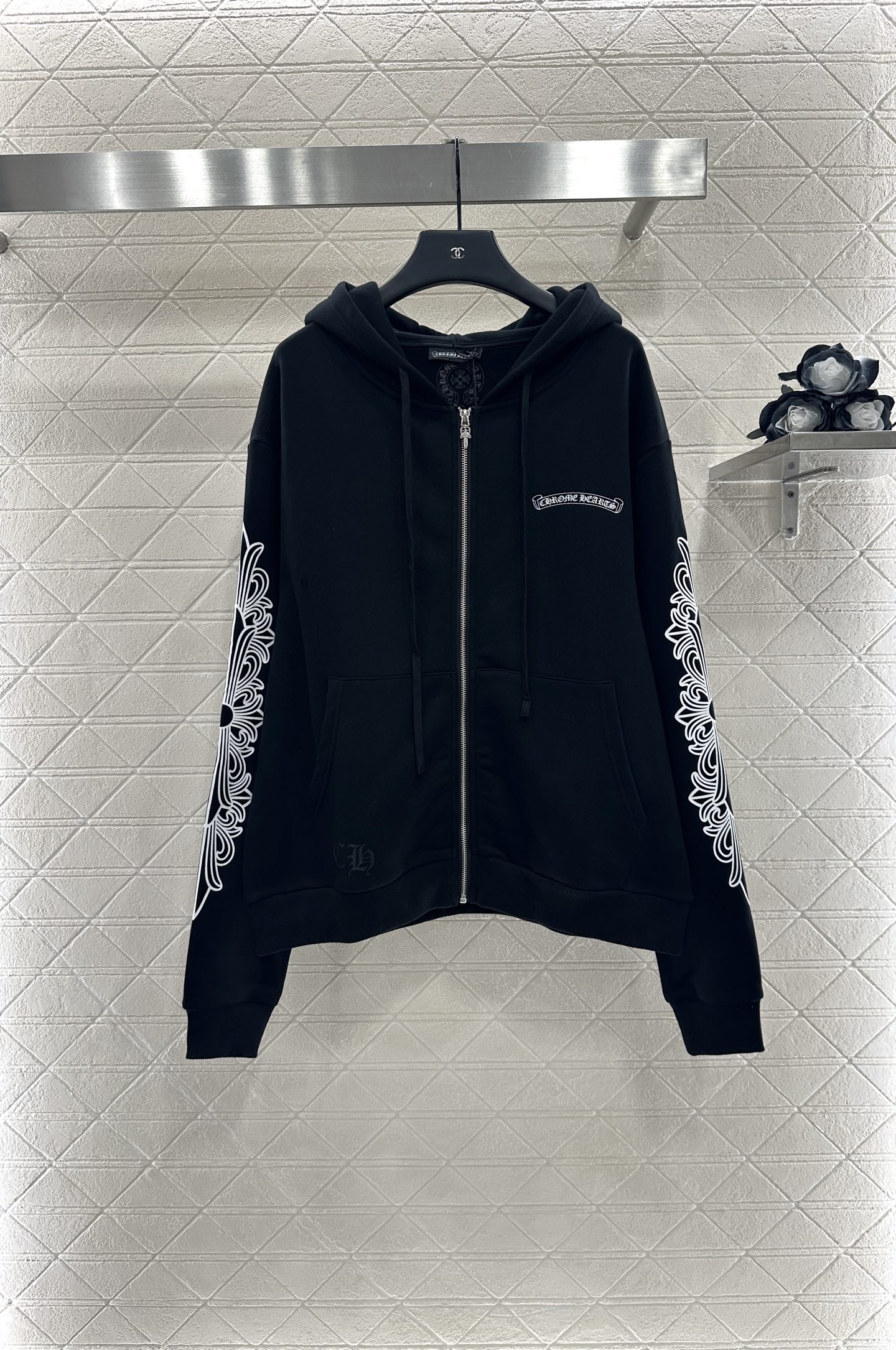 2025 New Women’s Suit: Chrome-Trimmed Hood Zipper Jacket, High-Street Style, Comfortable and Versatile - 图片 1