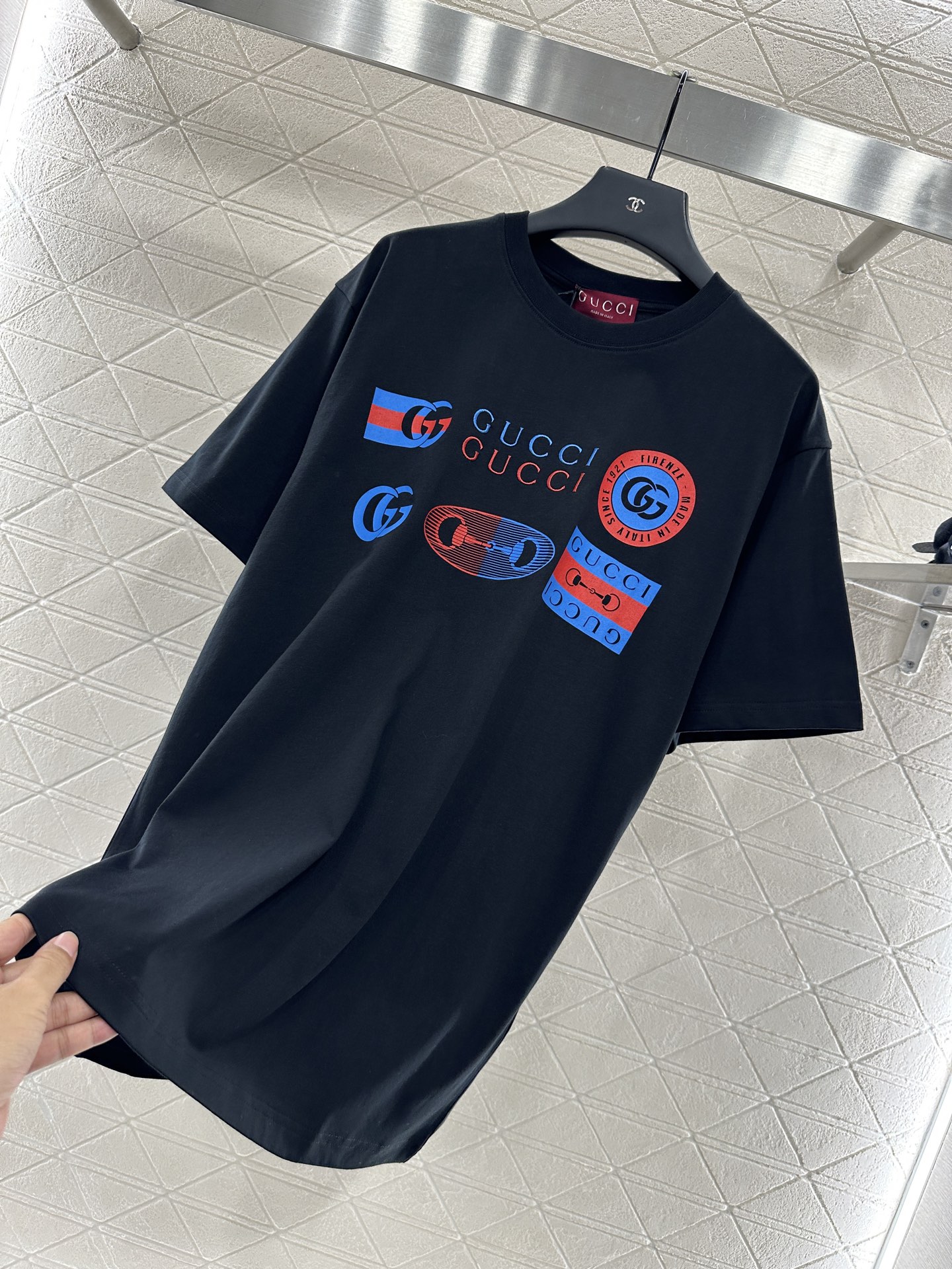 Gucci 2025 New Arrival Printed Embroidered Round Neck Cotton T-Shirt 6 i1754781800501 9665 0 5