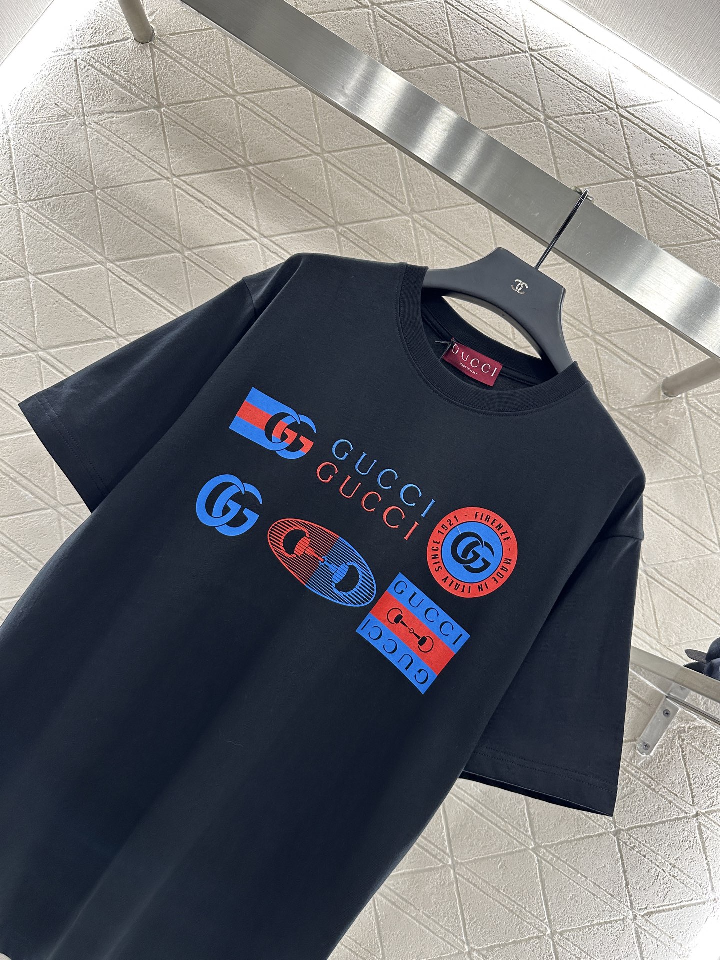 Gucci 2025 New Arrival Printed Embroidered Round Neck Cotton T-Shirt 3 i1754781800565 4969 0 2