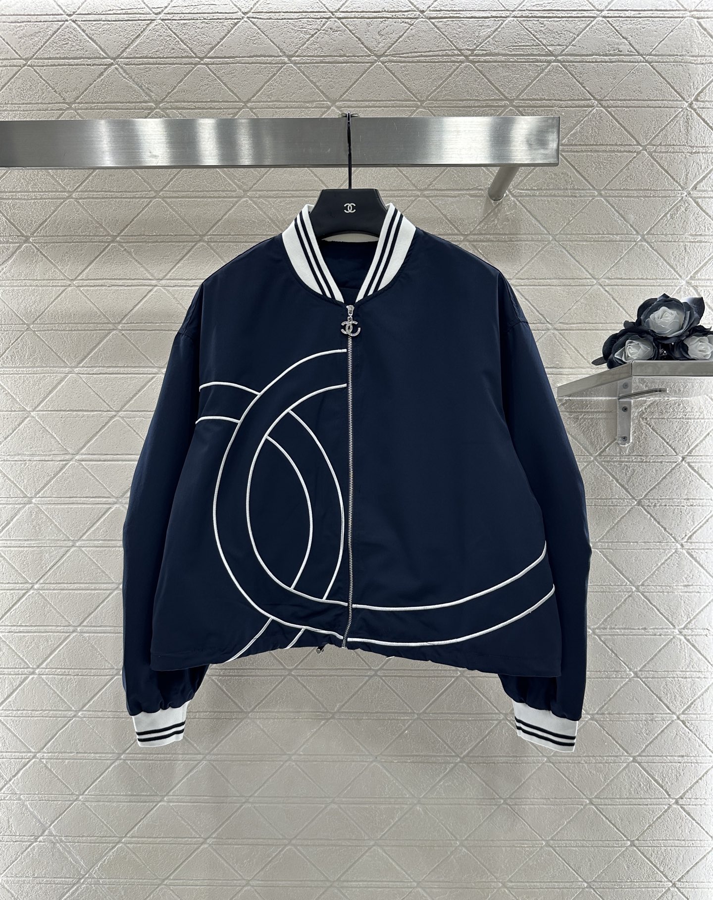 Chanel 2025 New Arrival Women's Casual Baseball Jacket and Pants Set