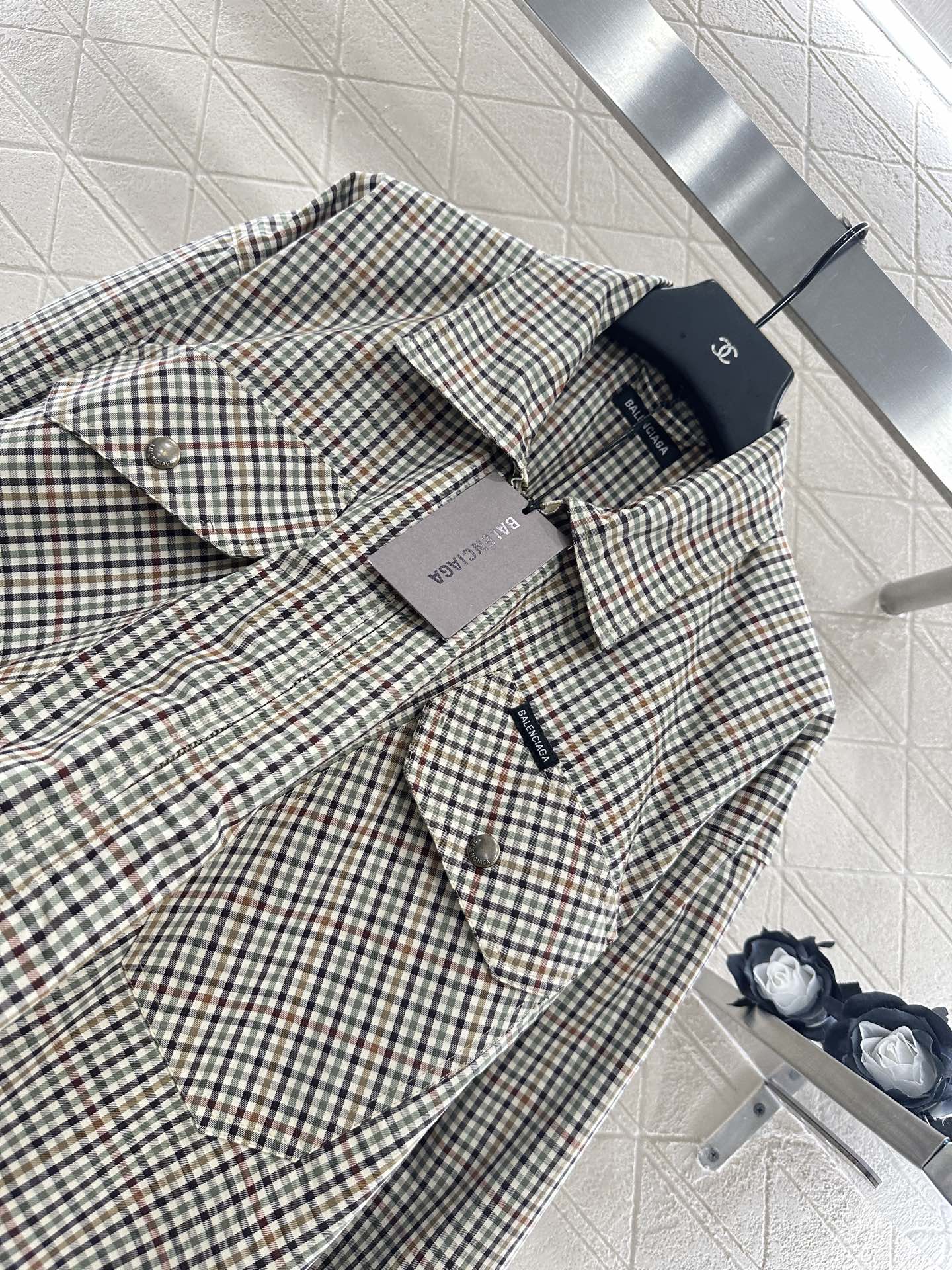 “Balenciaga Women’s Striped Jacket: Stylish Cotton Suit for Autumn & Winter | New 2025 Collection” - 图片 3