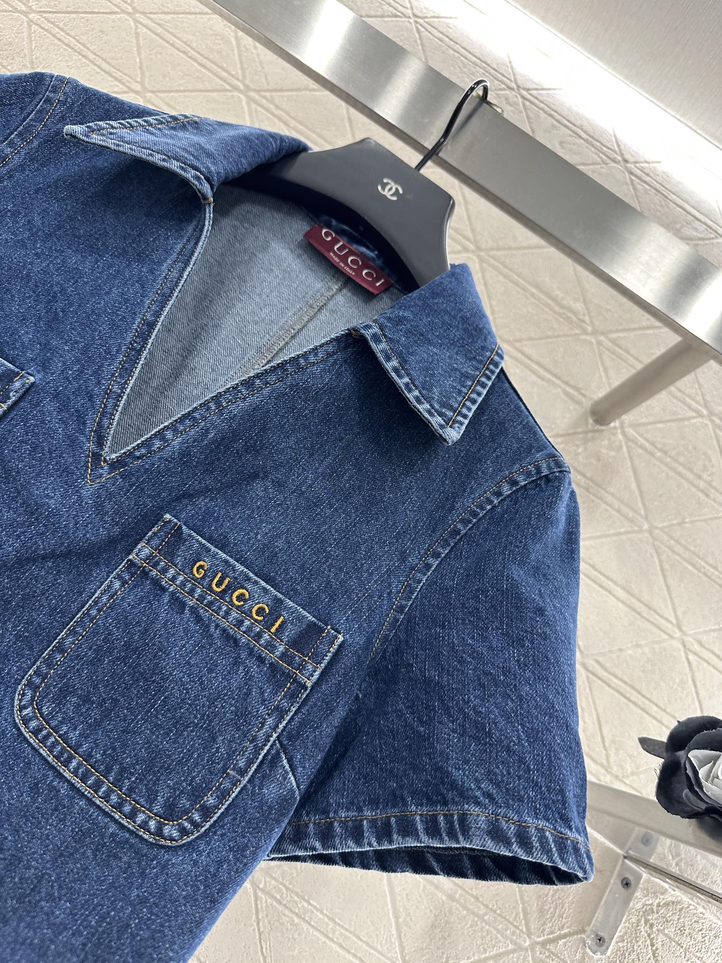 “High-Quality Customizable Women’s Cowboy Suit with V-Neck Design and Slimming Effect” - 图片 7