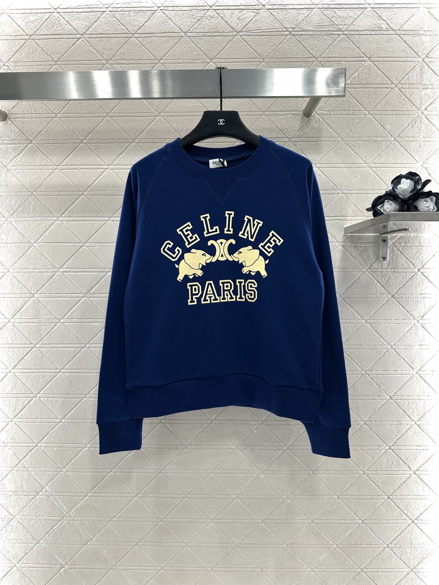 Celine Women's Printed Round Neck Sweatshirt, Comfortable and Fashionable