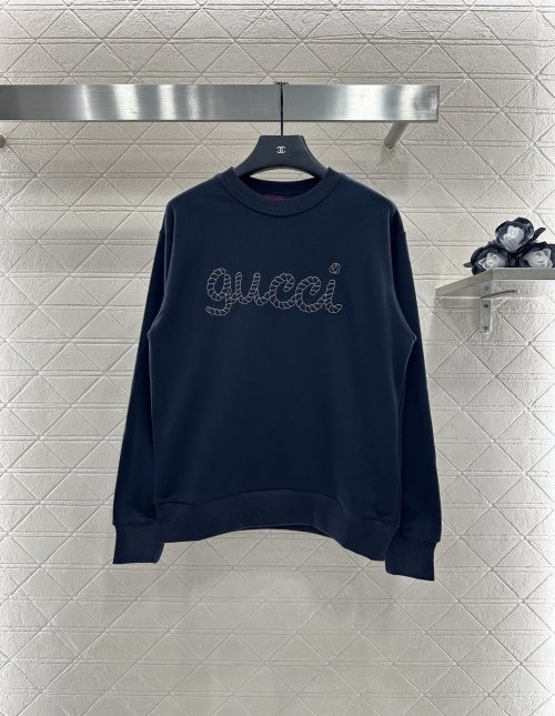 Gucci Embroidered Logo Cotton Sweatshirt - Comfortable and Stylish 1 Gucci Embroidered Logo Cotton Sweatshirt - Comfortable and Stylish