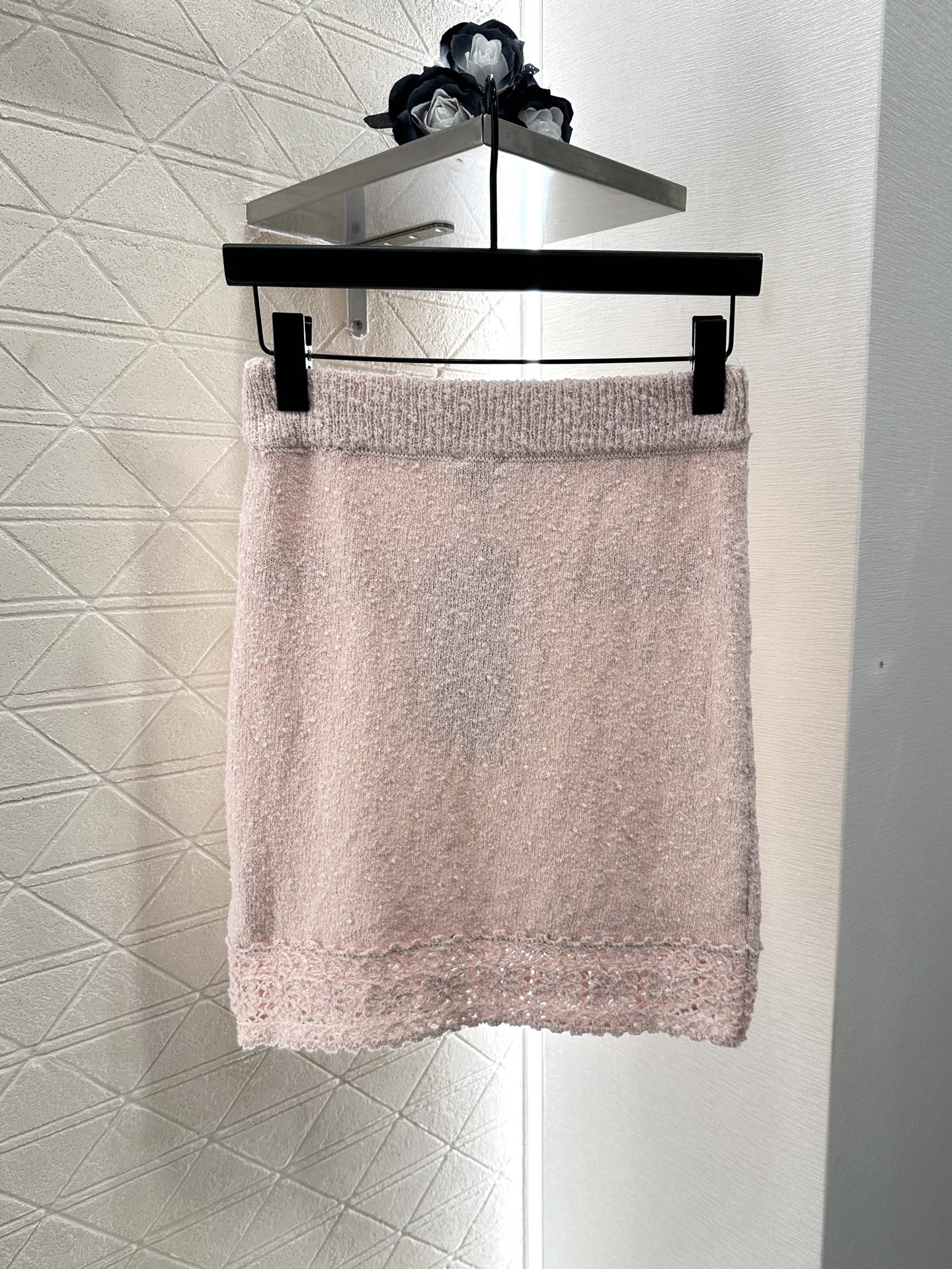 ♥Chane*♥2025新品上架
 颗粒花边针织开衫半裙套装
定制YB棉毛纱线织造 穿搭舒适 柔软细腻 