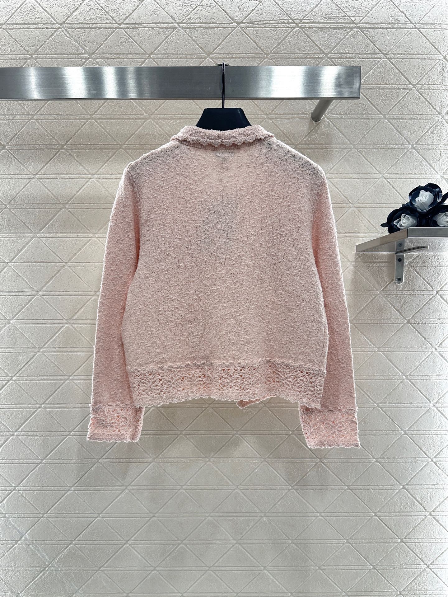 ♥Chane*♥2025新品上架
 颗粒花边针织开衫半裙套装
定制YB棉毛纱线织造 穿搭舒适 柔软细腻 