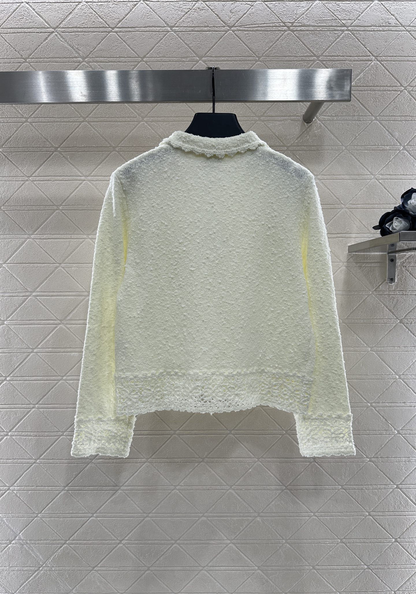 ♥Chane*♥2025新品上架
 颗粒花边针织开衫半裙套装
定制YB棉毛纱线织造 穿搭舒适 柔软细腻 