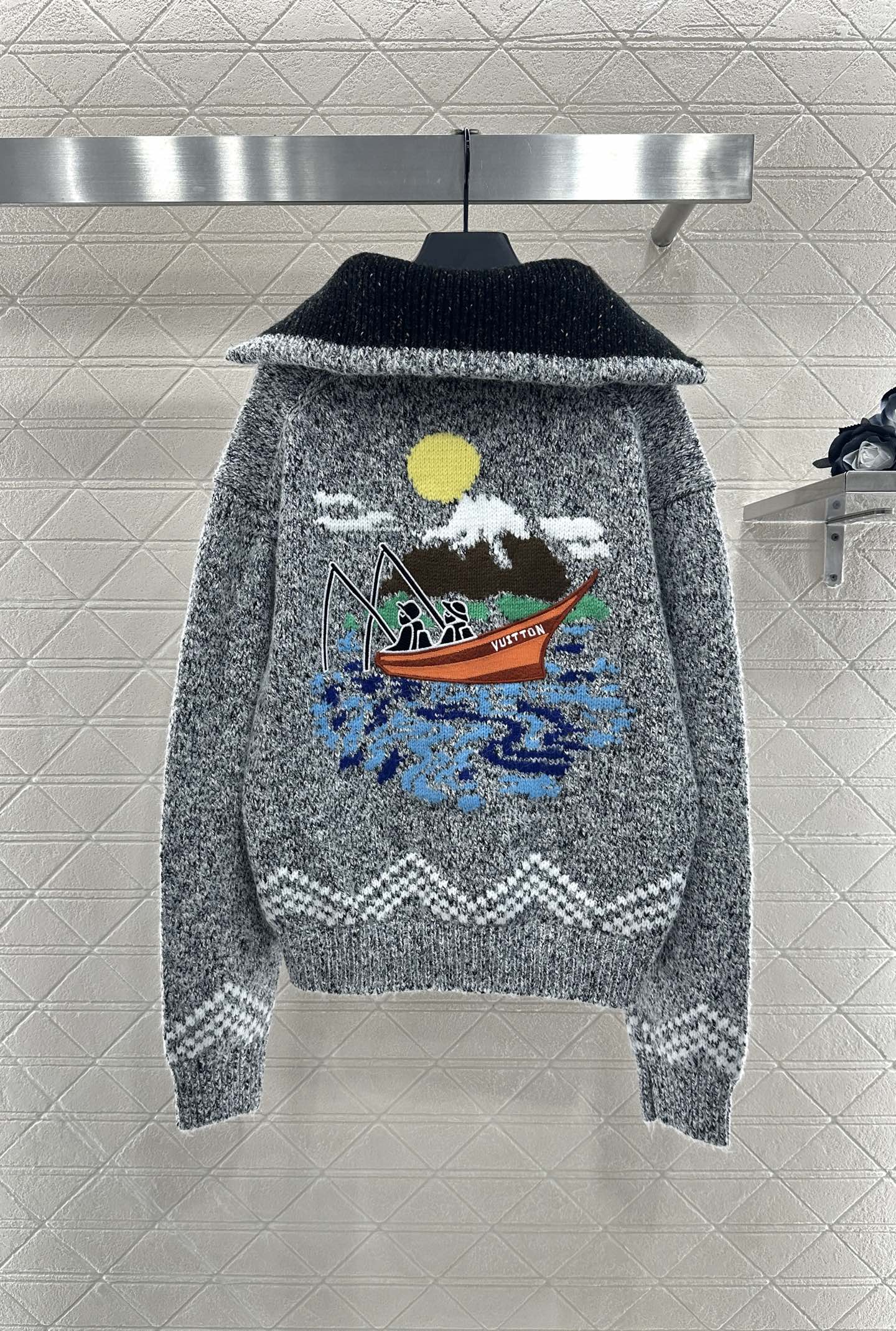 ♥Louis Vuitto*♥2025新品上架
       大翻领拉链毛衣外套
定制YB棉毛纱线织造 