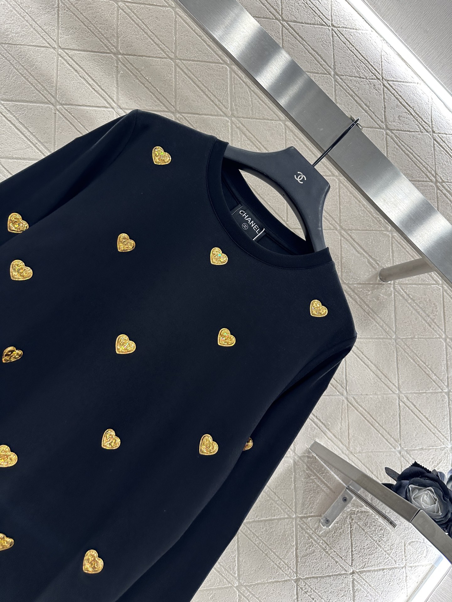 Chanel Women's Long Sleeve T-Shirt with Heart Embellishments 4 i1756473607584 3156 0 3
