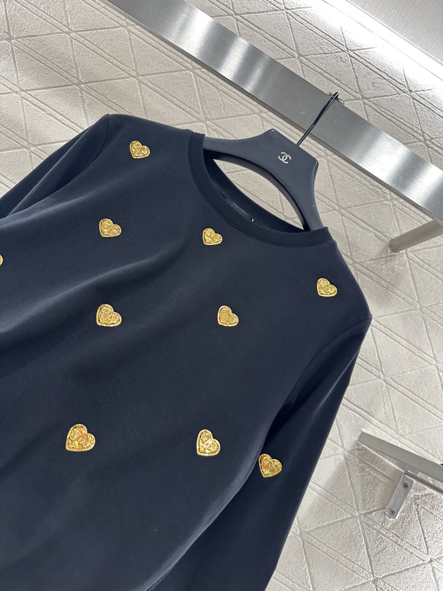 Chanel Women's Long Sleeve T-Shirt with Heart Embellishments 6 i1756473607616 8696 0 5