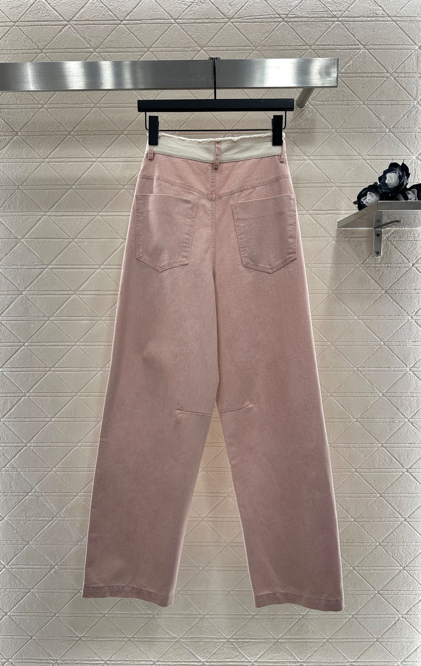 ♥Alexanderwan*♥2025新品上架
       毛边高腰萝卜阔腿长裤
定制YB斜纹全棉材质