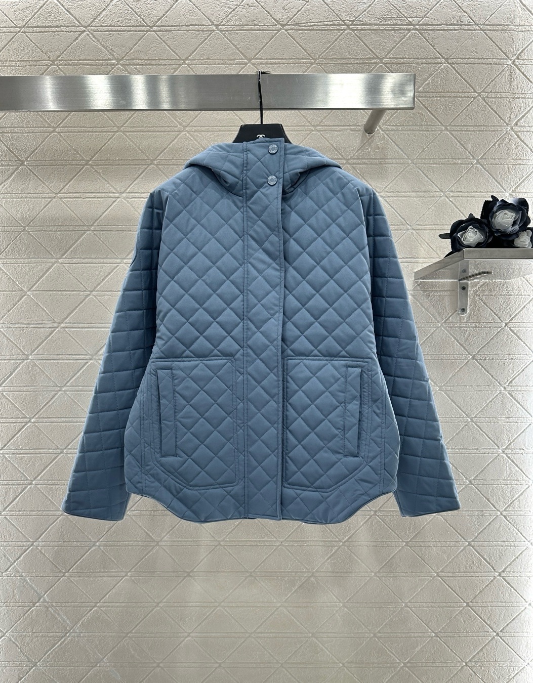 ♥Herme*♥2025新品上架 隐藏连帽两面穿棉服外套定制YB防风防水尼龙材质 羽绒棉填充内里 整件轻