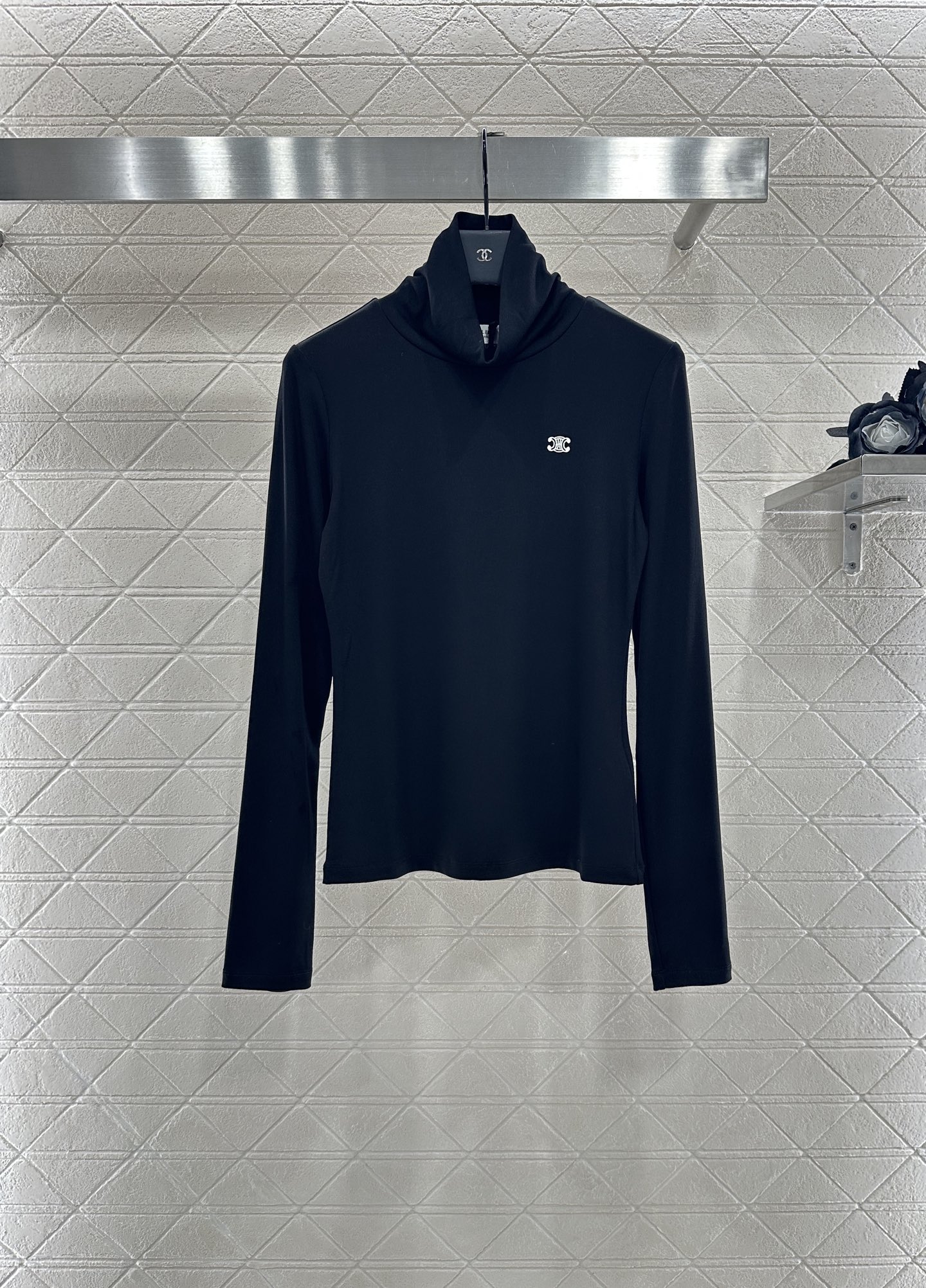 ♥Celim*♥2025新品上架 修身凯旋门高领打底衫定制YB进口天丝棉材质 质感舒适 弹力十足 修身高