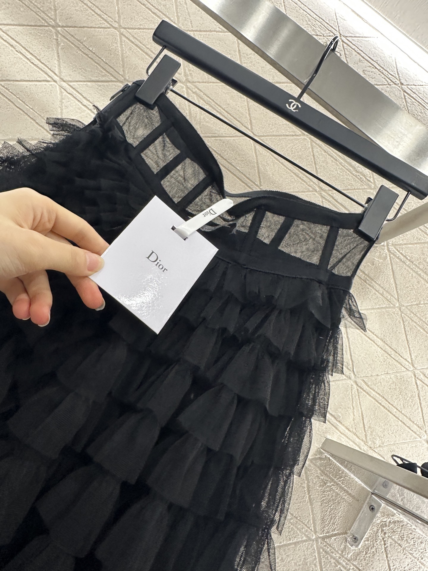 ♥Dio*♥2025新品上架高腰蛋糕多层真丝长款纱裙定制YB进口网纱材质 飘逸动人 亲肤透气 多层次长款