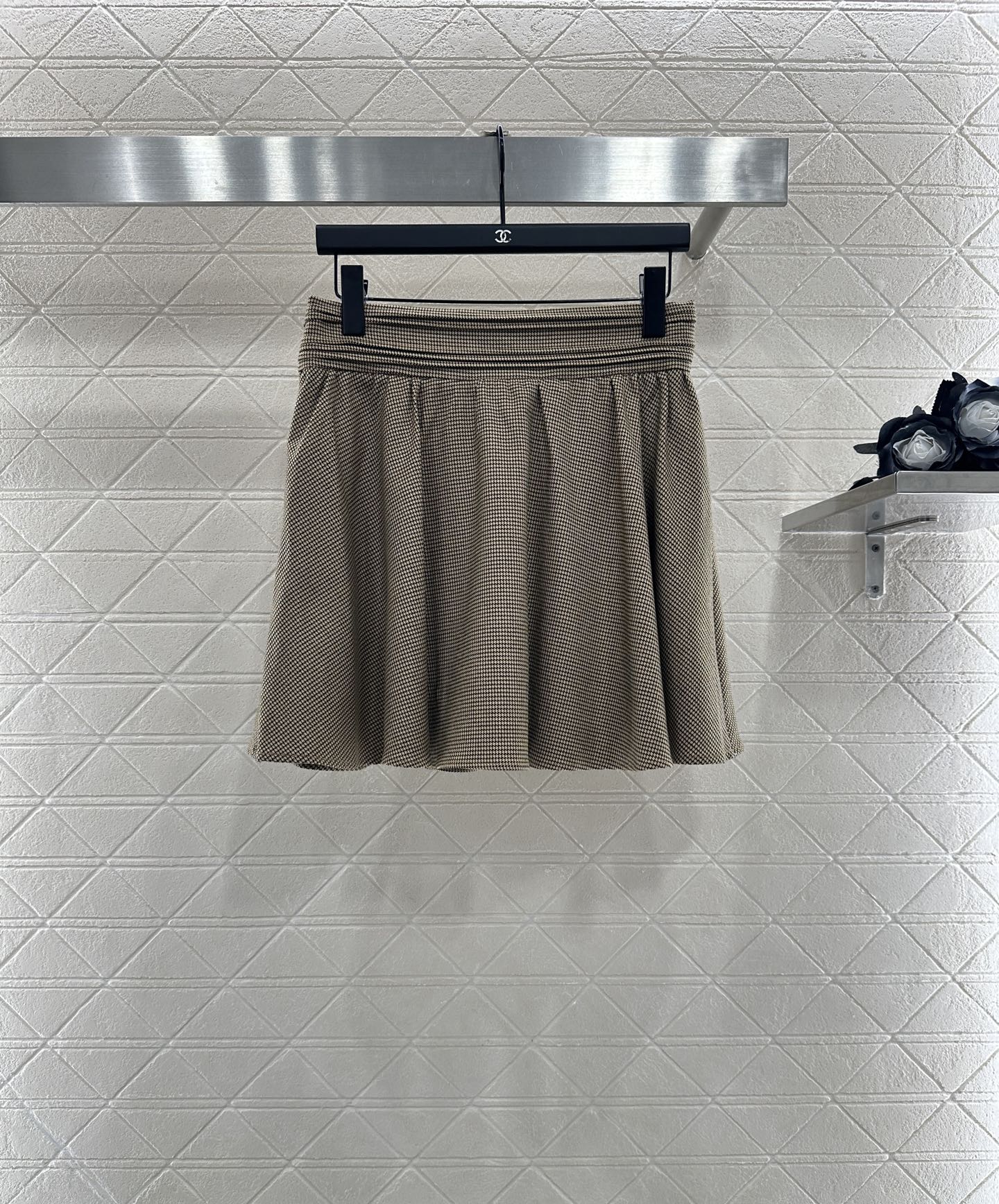 ♥Miumi*♥2025新品上架 撞色蕾丝花边外套短裙套装定制YB进口人棉材质 质感细腻 品相高级 翻领