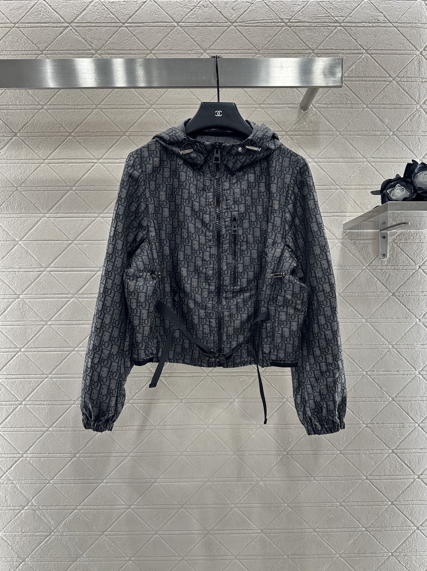 ♥Dio*♥2025新品上架提花冲锋带扣外套长裤套装定制YB进口提花冲锋材质 质感高级 挺括有型 冲锋休