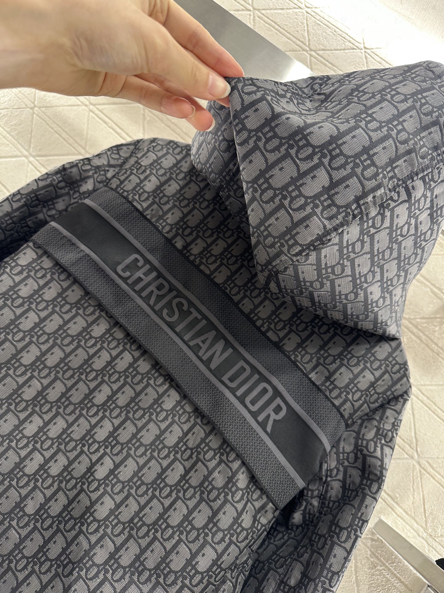 ♥Dio*♥2025新品上架提花冲锋带扣外套长裤套装定制YB进口提花冲锋材质 质感高级 挺括有型 冲锋休