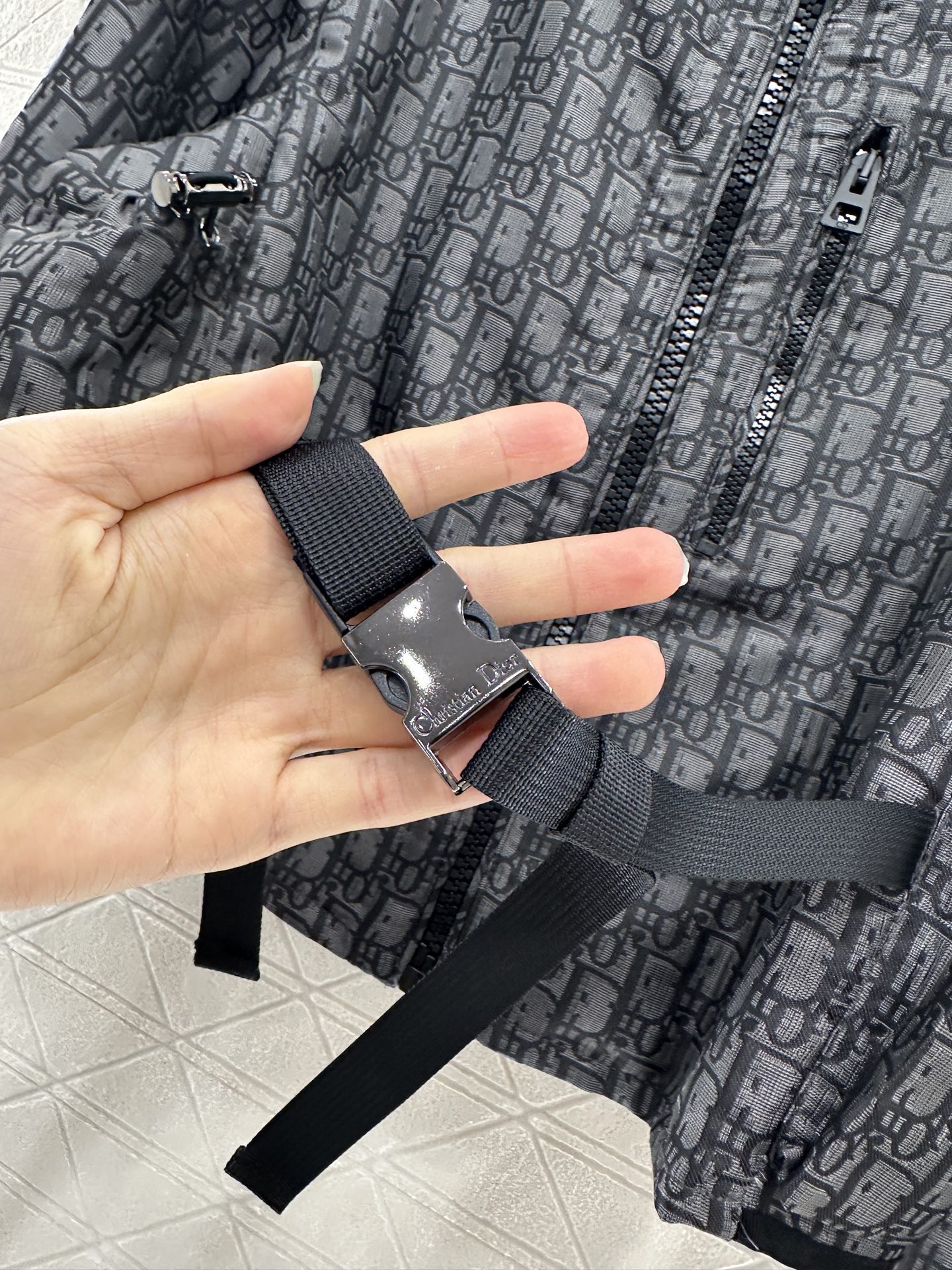 ♥Dio*♥2025新品上架提花冲锋带扣外套长裤套装定制YB进口提花冲锋材质 质感高级 挺括有型 冲锋休