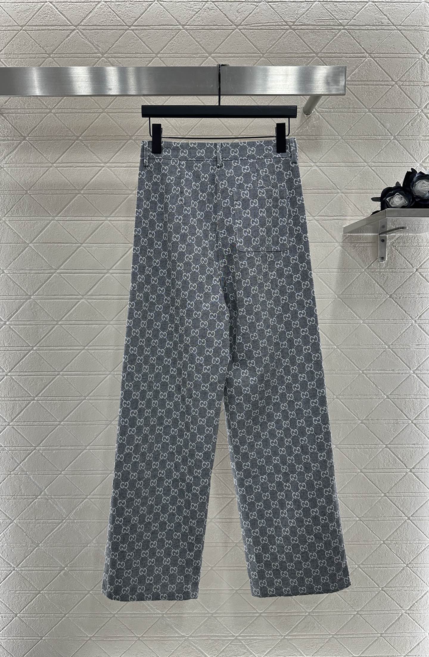 ♥Gucc*♥2025新品上架 提花牛仔衬衣长裤套装定制YB进口提花材质 质感高级 穿搭舒适 翻领衬衫直