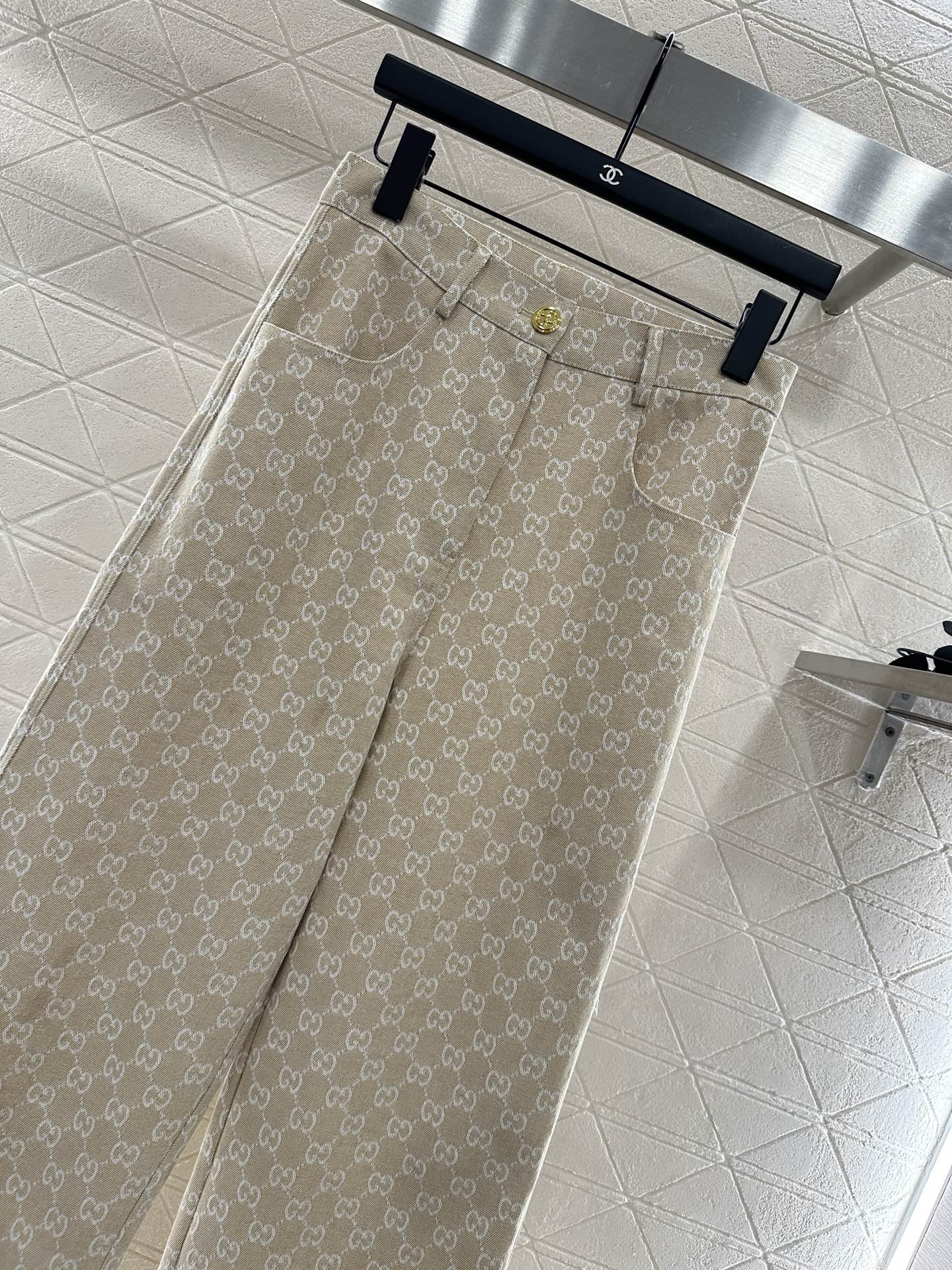 ♥Gucc*♥2025新品上架 提花牛仔衬衣长裤套装定制YB进口提花材质 质感高级 穿搭舒适 翻领衬衫直