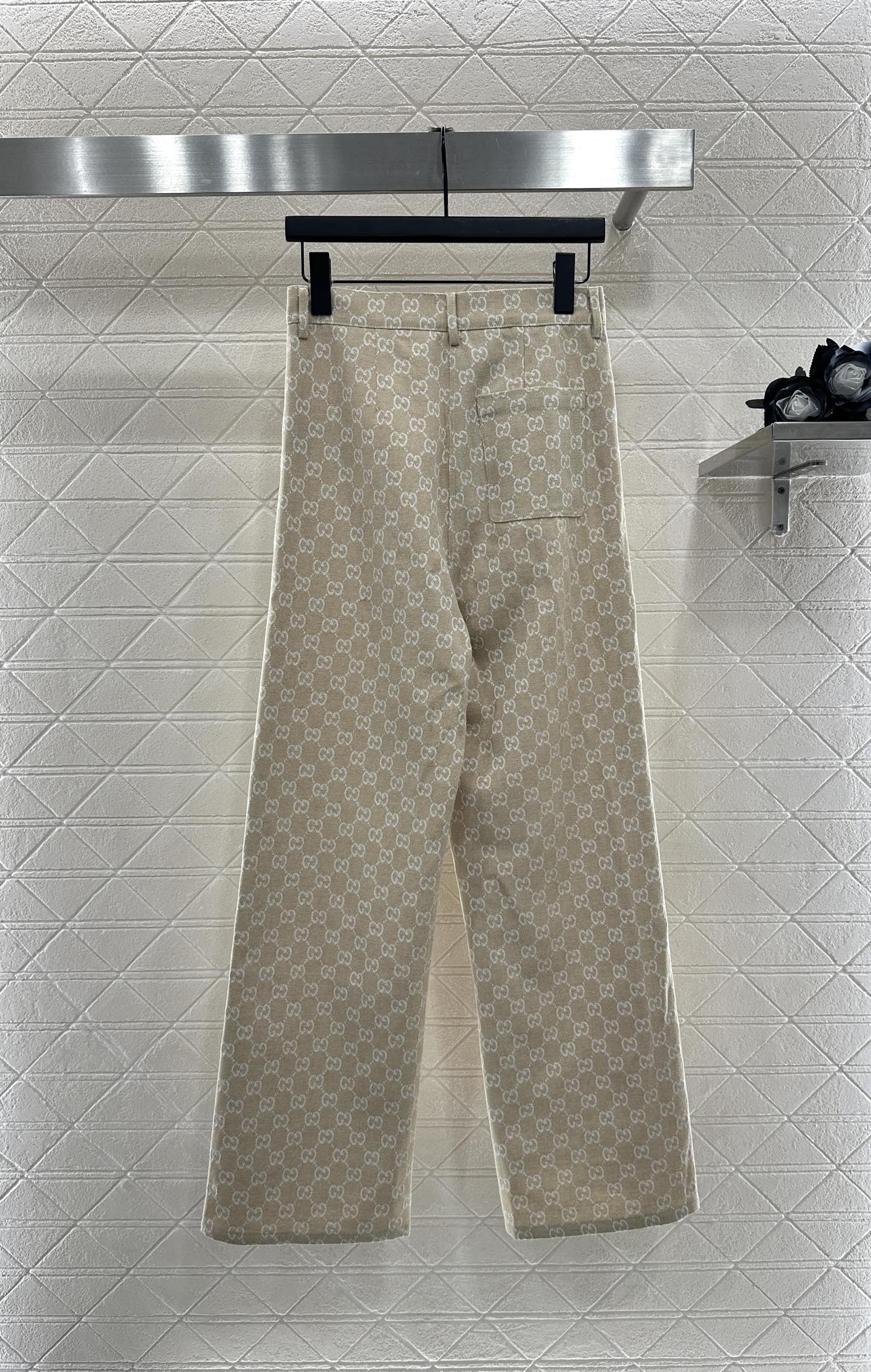 ♥Gucc*♥2025新品上架 提花牛仔衬衣长裤套装定制YB进口提花材质 质感高级 穿搭舒适 翻领衬衫直