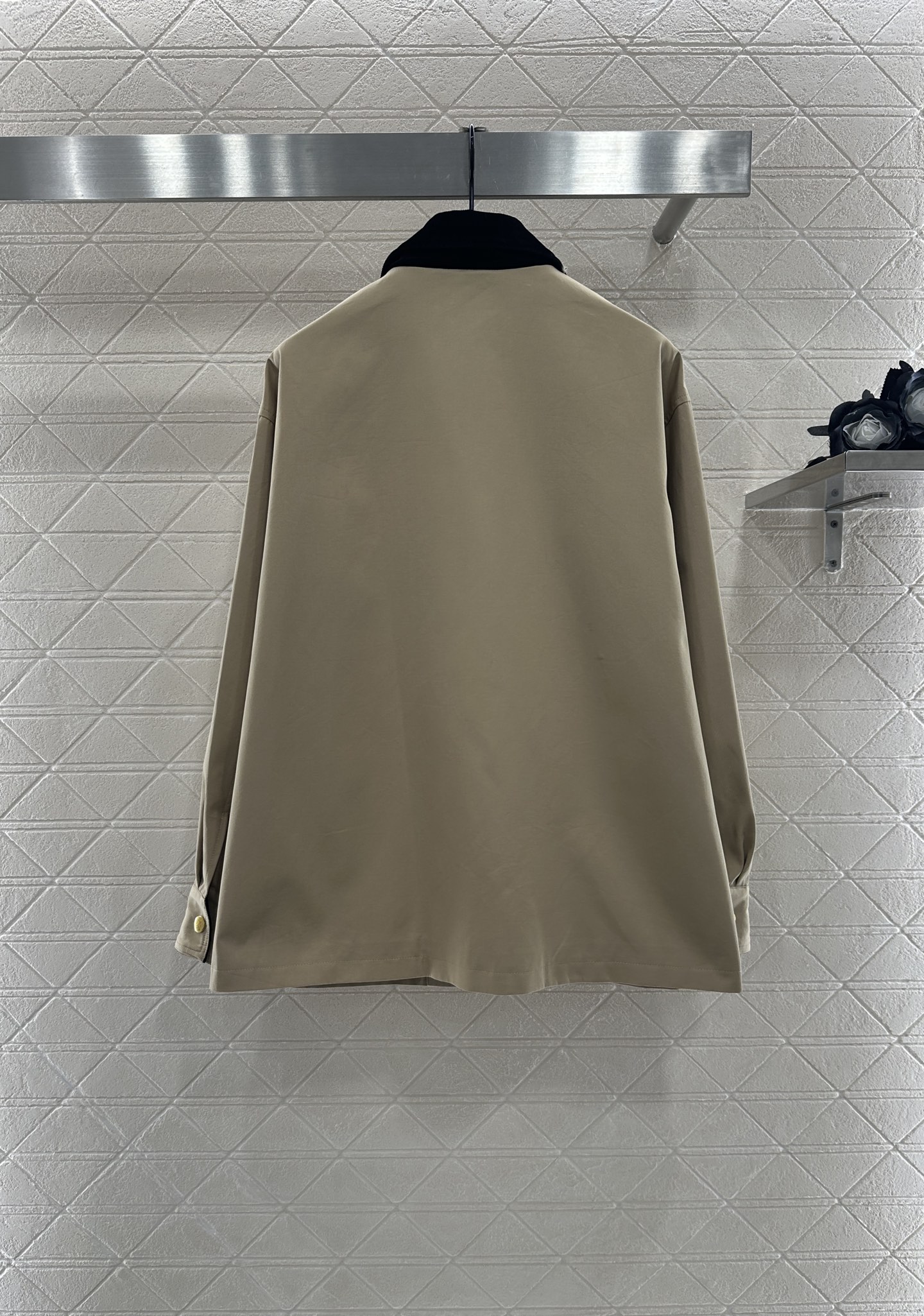 ♥Celin*♥2025新品上架 灯芯绒领撞色夹克外套定制YB进口斜纹棉材质 质感细腻 穿搭垂顺有型 翻