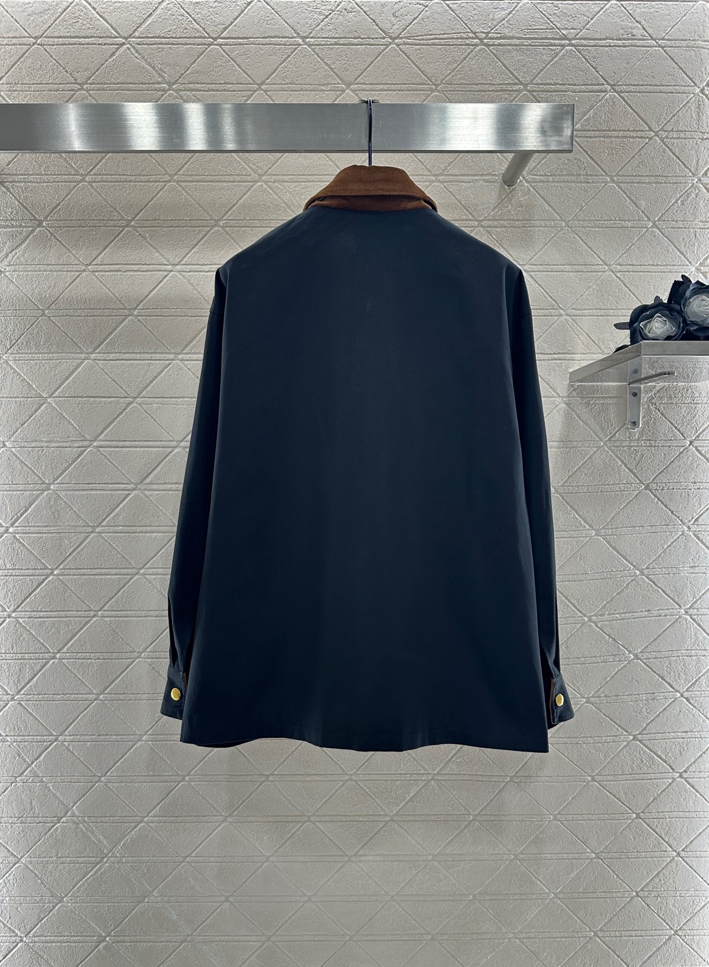 ♥Celin*♥2025新品上架 灯芯绒领撞色夹克外套定制YB进口斜纹棉材质 质感细腻 穿搭垂顺有型 翻