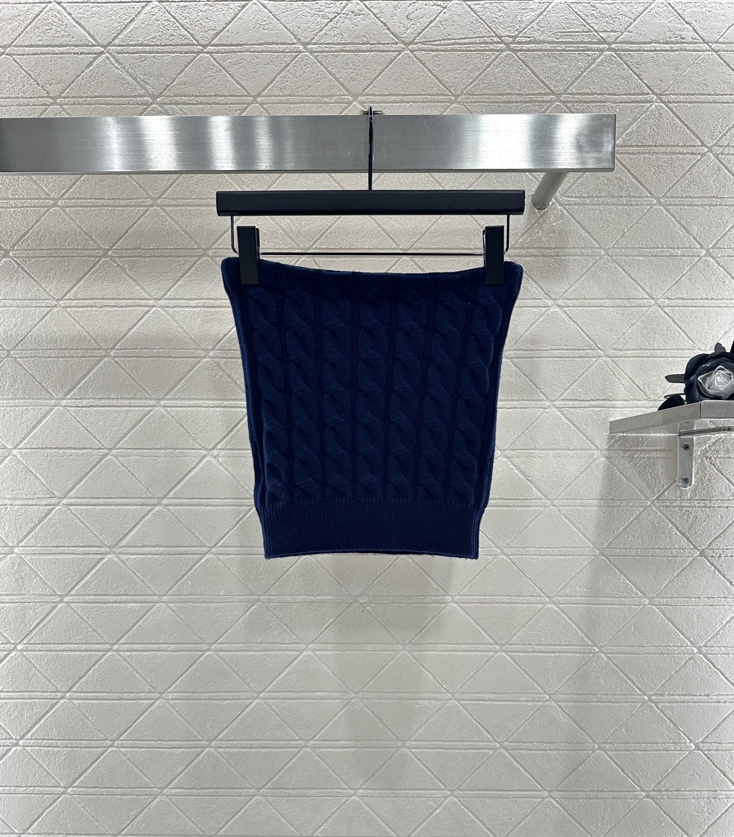 ♥Miumi*♥2025新品上架 麻花钩织抹胸定制YB羊毛纱线材质 穿搭舒适 质感十足 平口抹胸裁剪 上