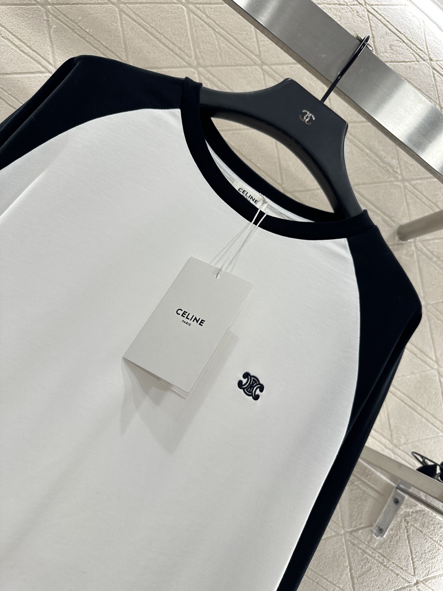 ♥Celin*♥2025新品上架 凯旋门长袖上衣定制YB斜纹全棉材质 质感舒适 弹力十足 圆领长袖上衣裁