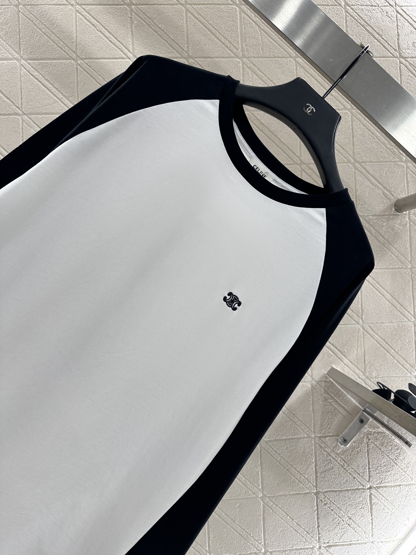 ♥Celin*♥2025新品上架 凯旋门长袖上衣定制YB斜纹全棉材质 质感舒适 弹力十足 圆领长袖上衣裁