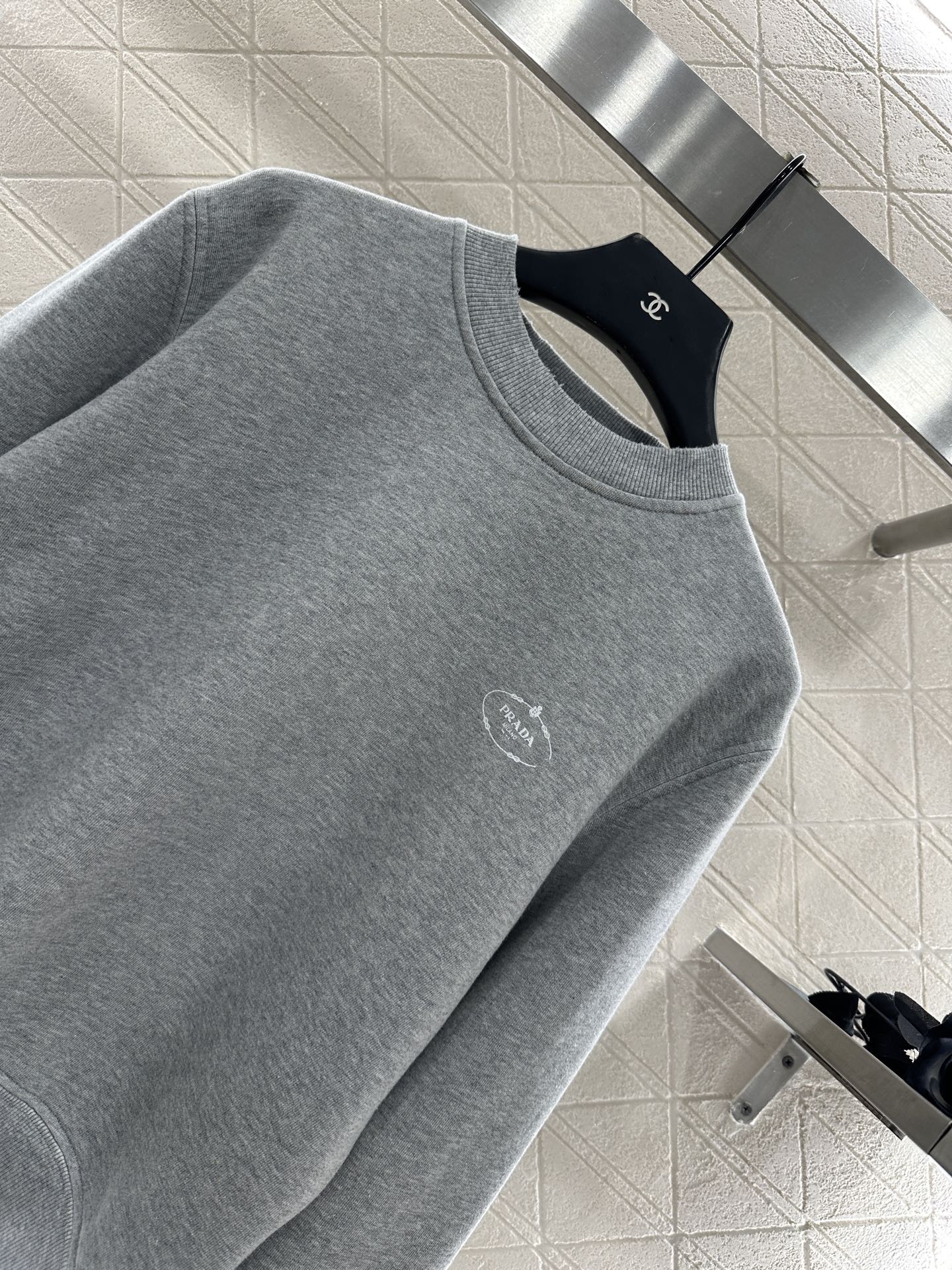 ♥prad*♥2025新品上架 素色套头卫衣长裤套装定制YB进口原生全棉材质 质感细腻 舒适好穿 套头卫