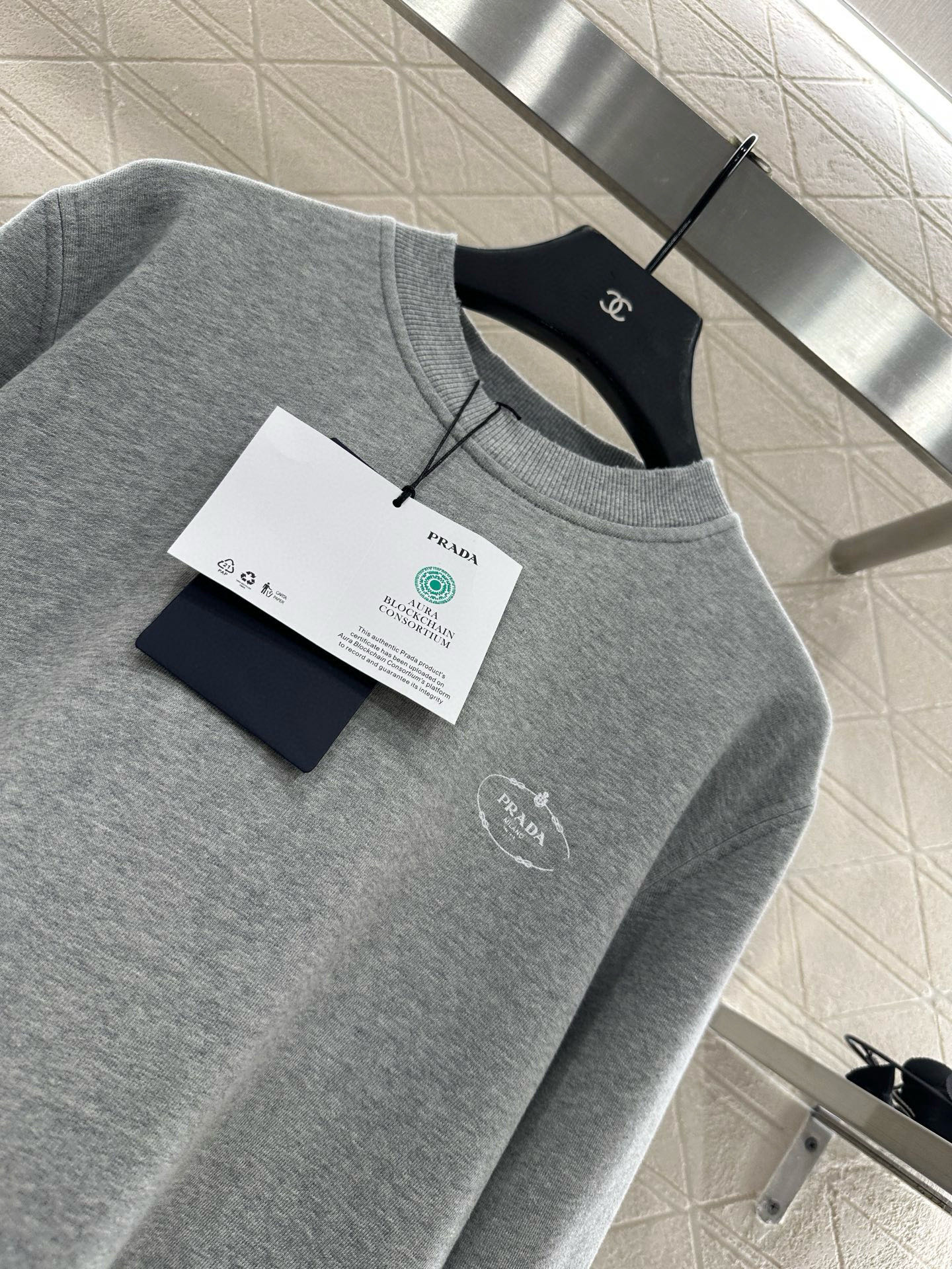 ♥prad*♥2025新品上架 素色套头卫衣长裤套装定制YB进口原生全棉材质 质感细腻 舒适好穿 套头卫