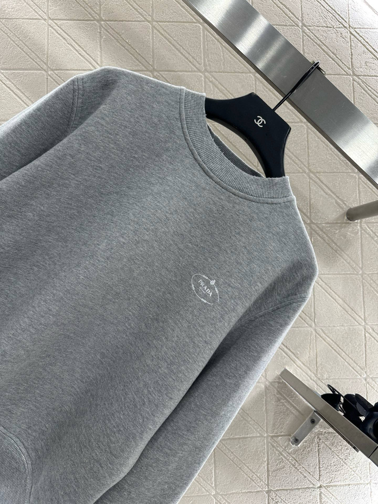 ♥prad*♥2025新品上架 素色套头卫衣长裤套装定制YB进口原生全棉材质 质感细腻 舒适好穿 套头卫