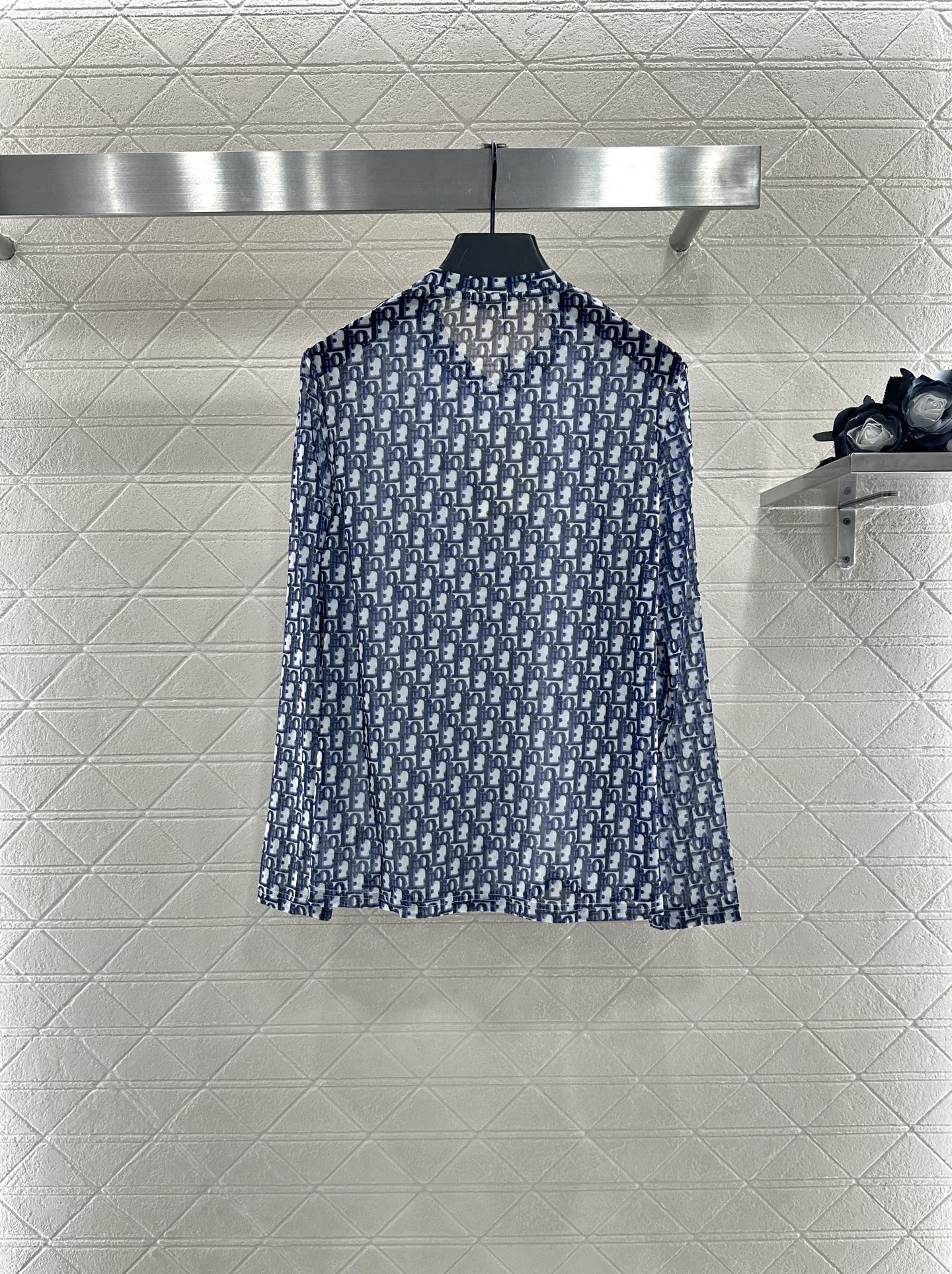 ♥Dio*♥2025新品上架 网纱圆领打底衫定制YB进口网纱材质 清透舒适 弹力十足 圆领长袖打底裁剪 