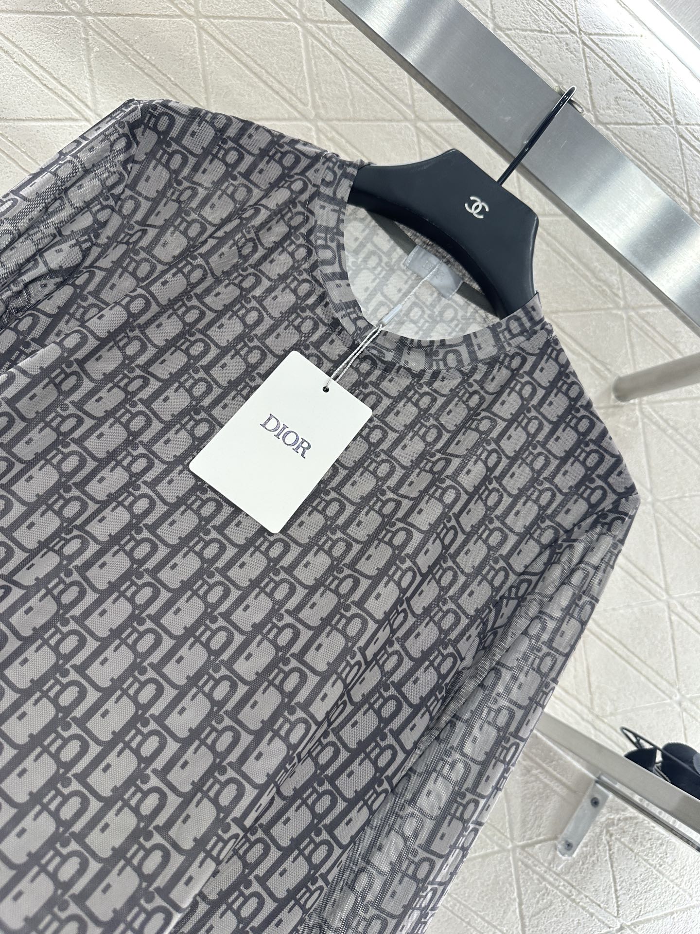 ♥Dio*♥2025新品上架 网纱圆领打底衫定制YB进口网纱材质 清透舒适 弹力十足 圆领长袖打底裁剪 