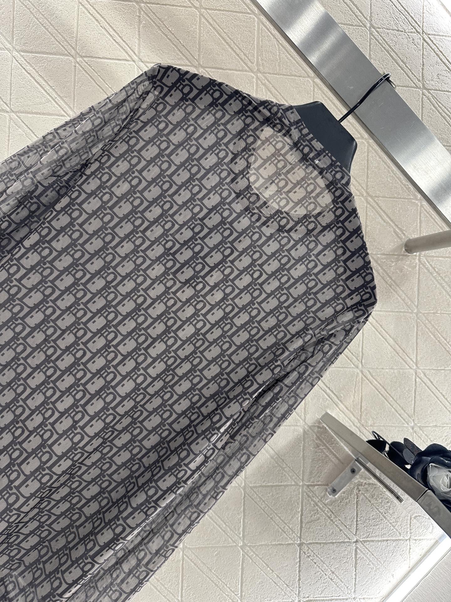 ♥Dio*♥2025新品上架 网纱圆领打底衫定制YB进口网纱材质 清透舒适 弹力十足 圆领长袖打底裁剪 