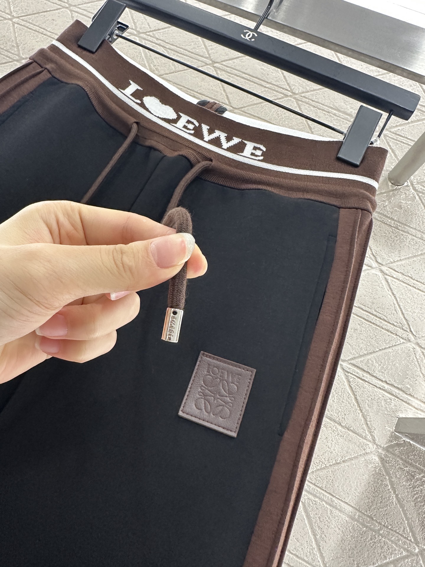 ♥Loew*♥2025新品上架 抽绳织带阔腿长裤定制YB进口全棉材质 面料柔挺舒适 垂顺有型 高腰抽绳阔