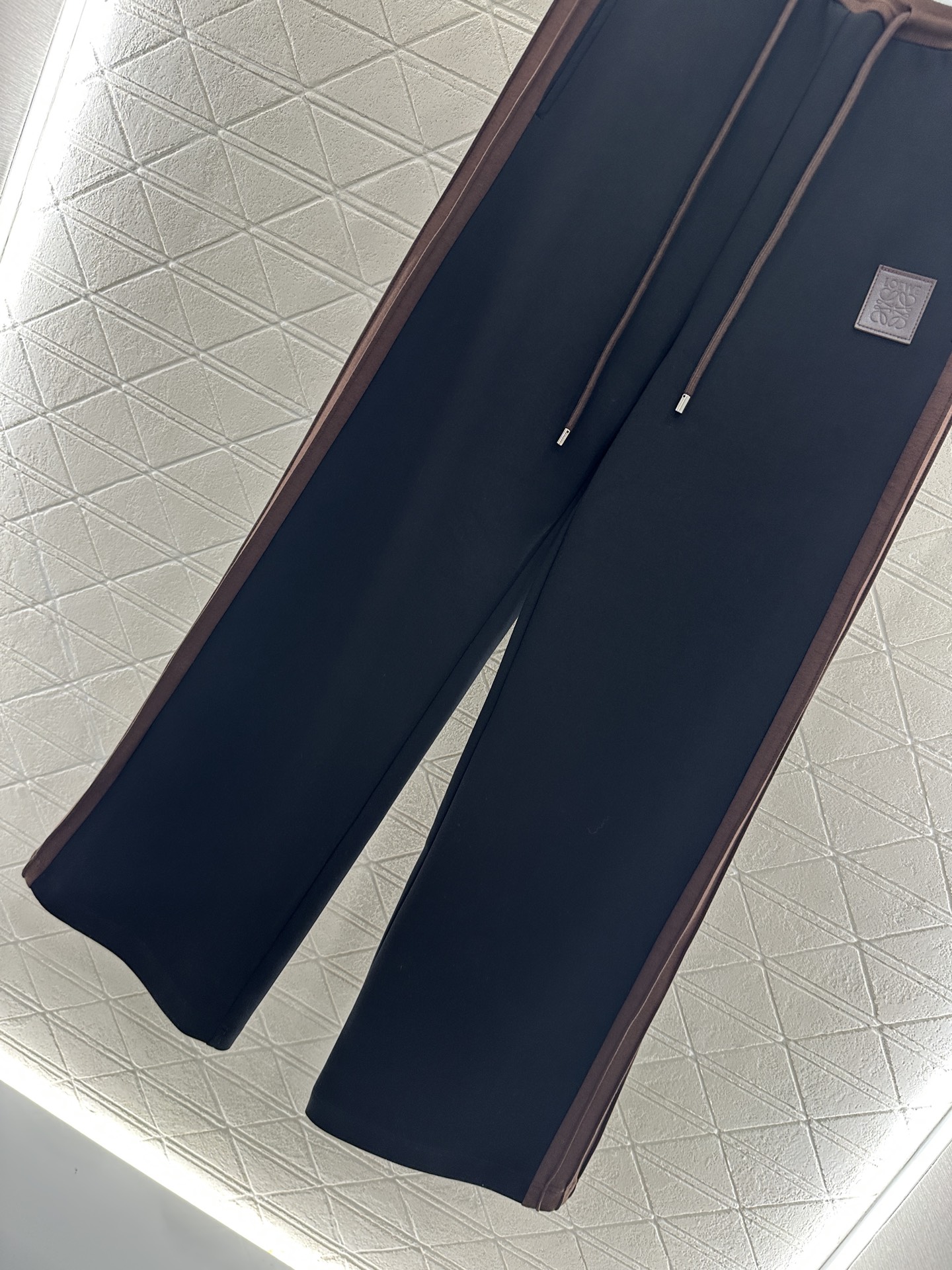 ♥Loew*♥2025新品上架 抽绳织带阔腿长裤定制YB进口全棉材质 面料柔挺舒适 垂顺有型 高腰抽绳阔