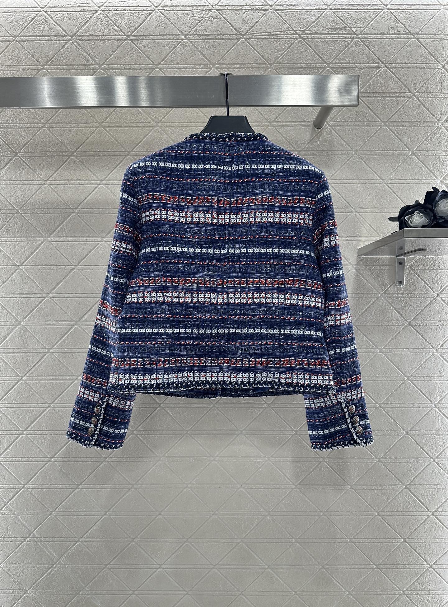 ♥Chane*♥2025新品上架 粗纺捆边洋装外套定制YB进口粗纺羊毛呢材质 肌理明显 毛料肉眼可见 质