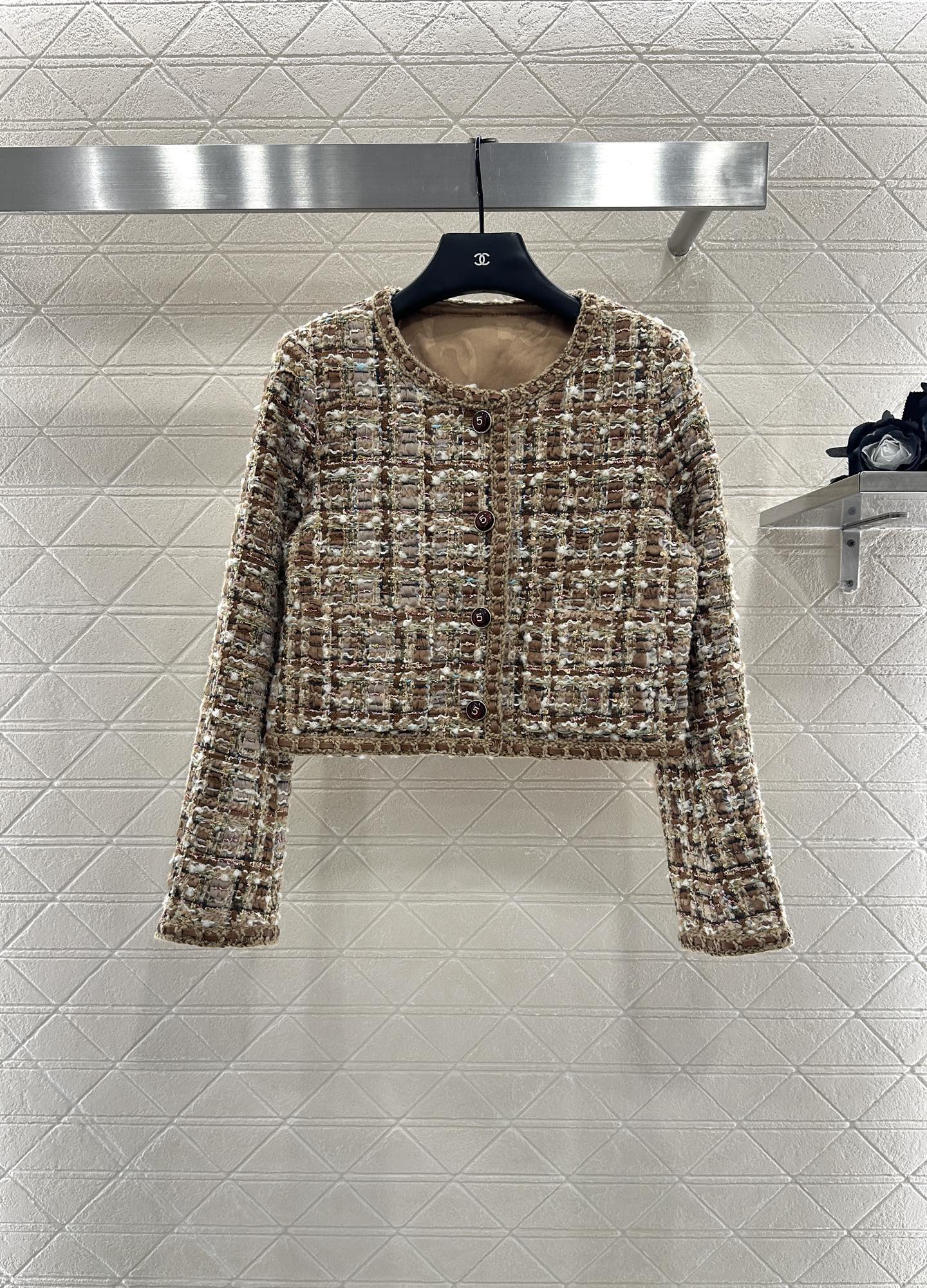 ♥Chane*♥2025新品上架 粗纺捆边洋装外套定制YB进口粗纺羊毛呢材质 肌理明显 毛料肉眼可见 质