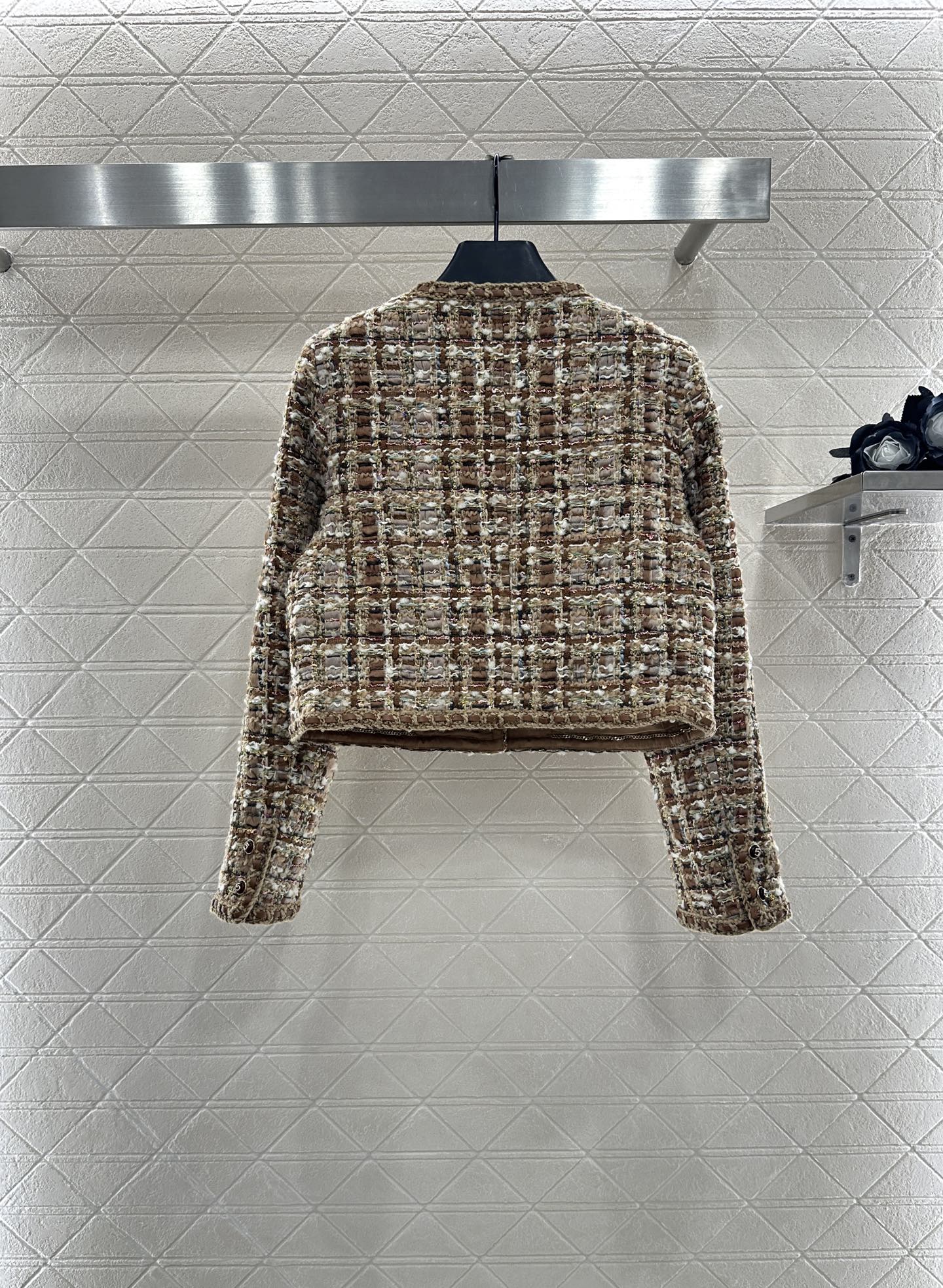 ♥Chane*♥2025新品上架 粗纺捆边洋装外套定制YB进口粗纺羊毛呢材质 肌理明显 毛料肉眼可见 质