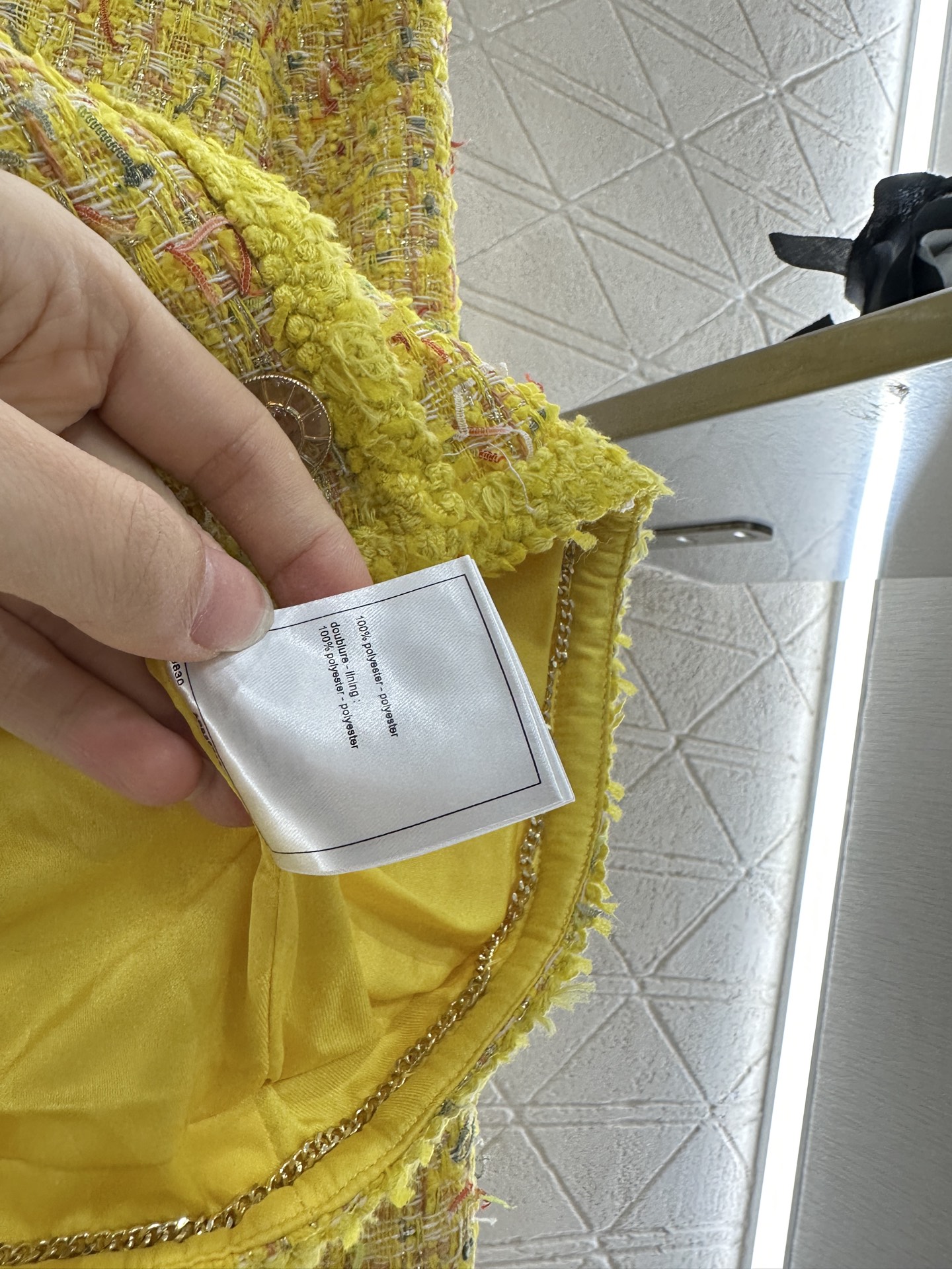 ♥Chane*♥2025新品上架 彩色捆边编织洋装外套定制YB进口粗纺羊毛呢材质 肌理明显 毛料肉眼可见