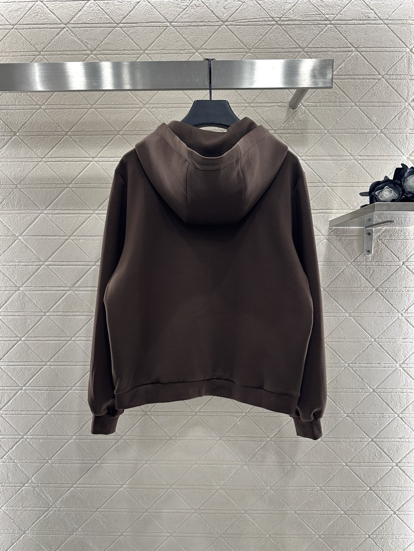 ♥Miumi*♥2025新品上架 连帽外套长裤套装定制YB斜纹全棉材质 质感光泽 品相高级 宽松廓形连帽