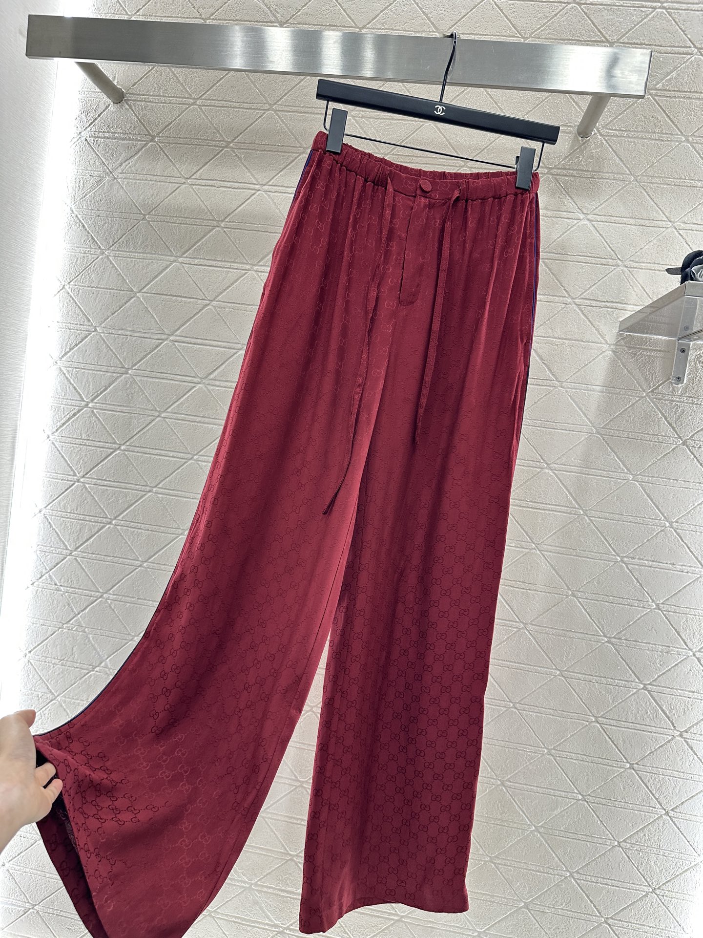 ♥Gucc*♥2025新品上架 提花衬衣长裤套装定制YB进口提花材质 柔软亲肤 垂坠飘逸 通体满铺 呈现