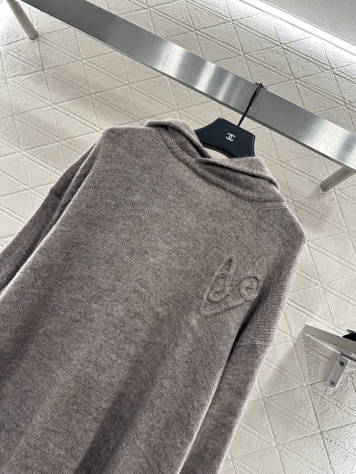 ♥Acne studio*♥2025新品上架 假两件连帽格纹毛衣定制YB棉毛材质 质感高级 穿搭松弛 针