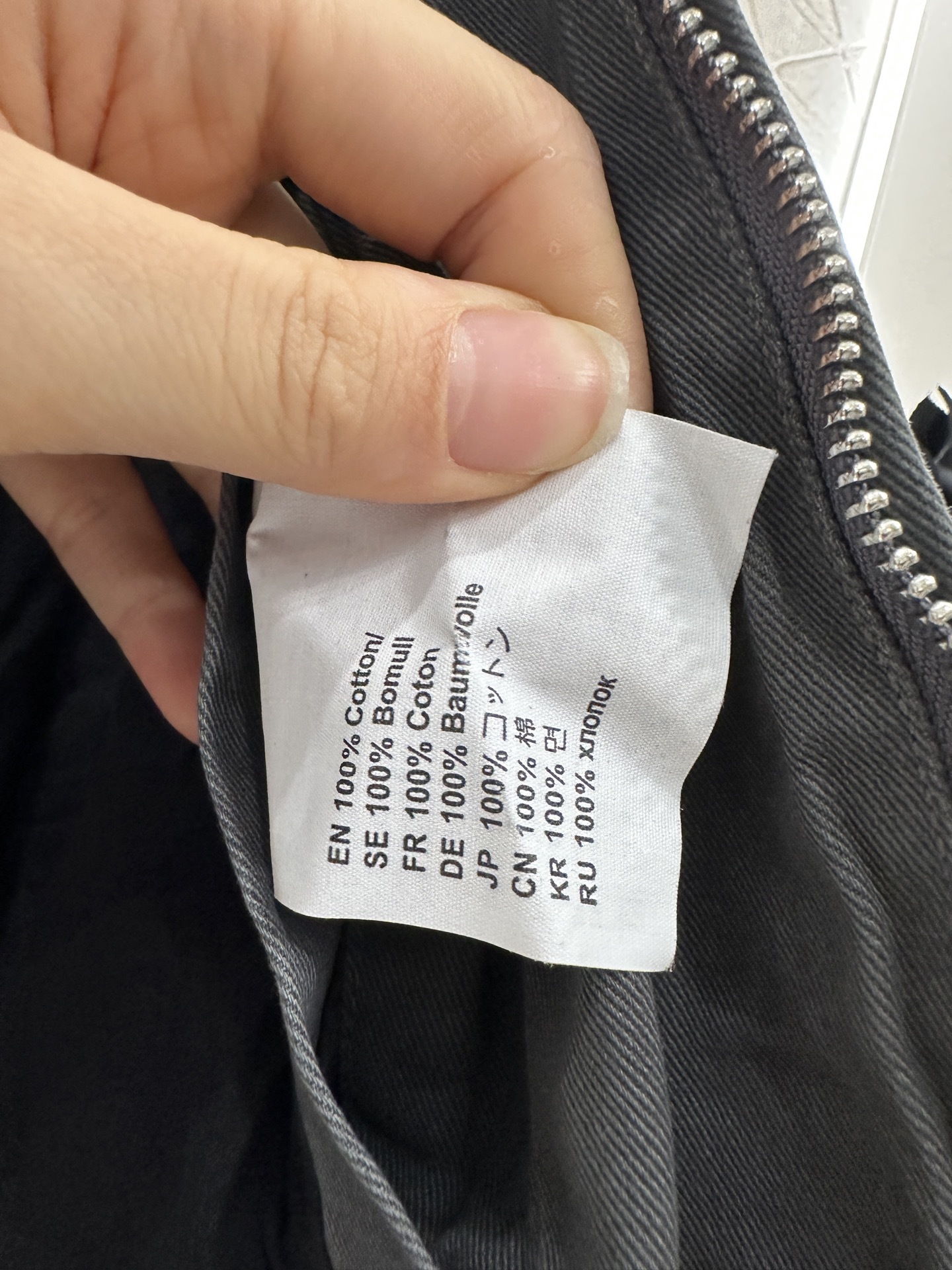 ♥Acne atudio*♥2025新品上架 拼皮翻领牛仔羽绒棉服定制YB斜纹棉牛仔材质 翻领拉链夹克外