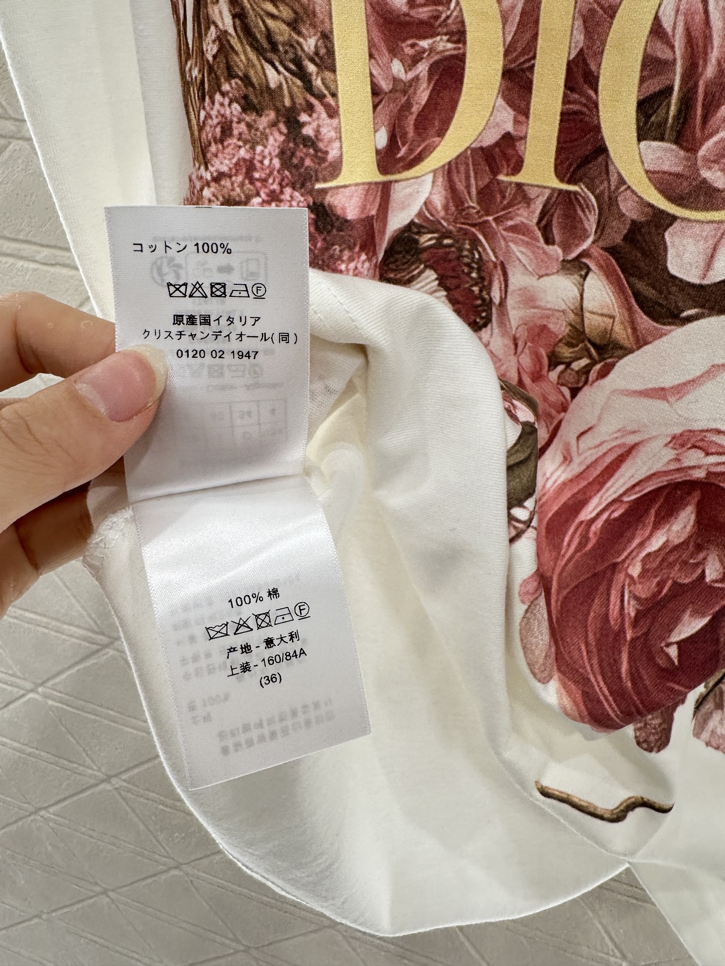 ♥Dio*♥2025新品上架 圆领印花𝑇𝑒𝑒定制YB原生全棉材质 质感高级 柔软舒适 宽松短袖T恤裁剪 