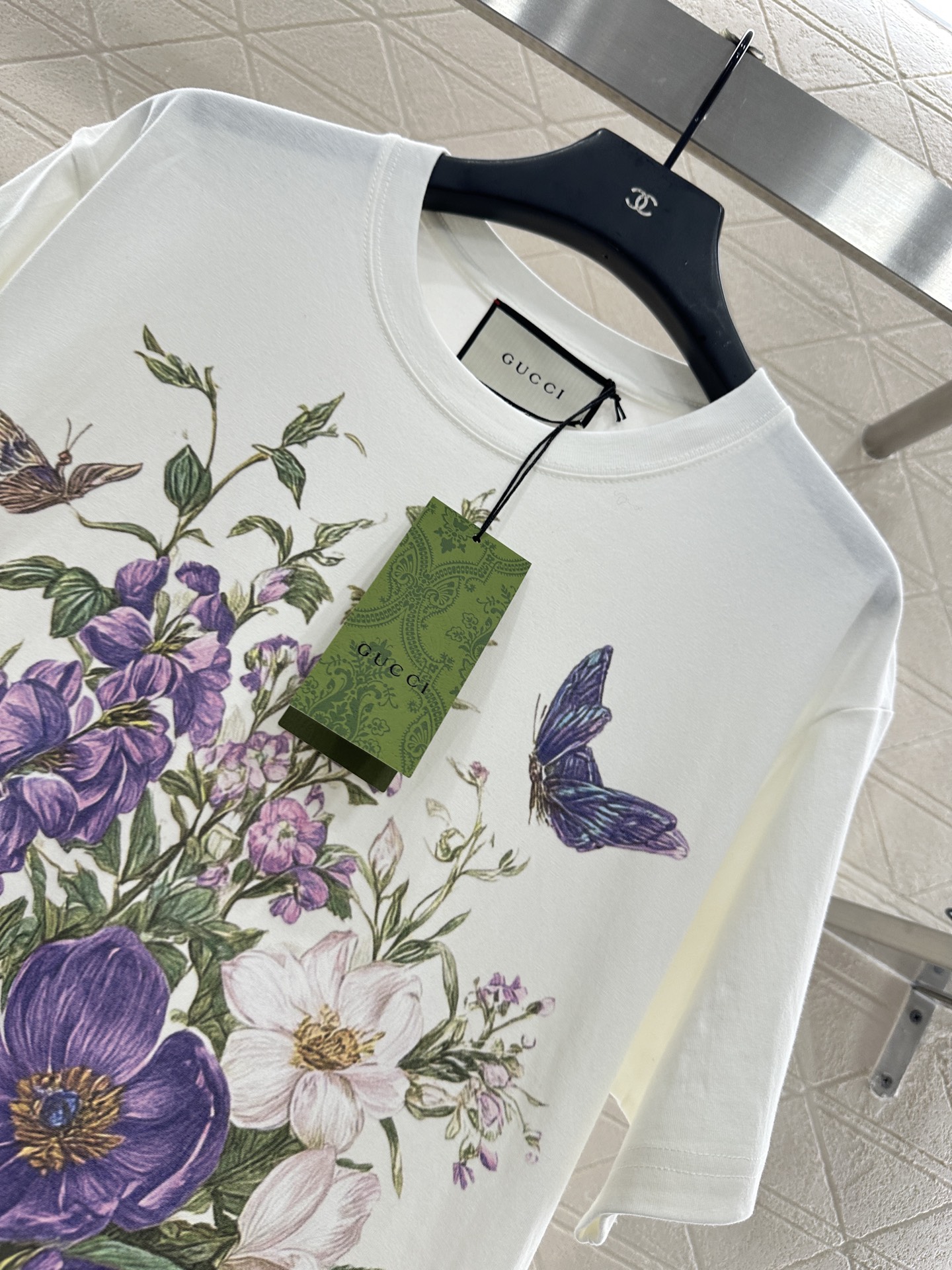 ♥Gucc*♥2025新品上架 印花圆领𝑇𝑒𝑒定制YB原生全棉材质 透气舒适 质感十足 廓形宽松over