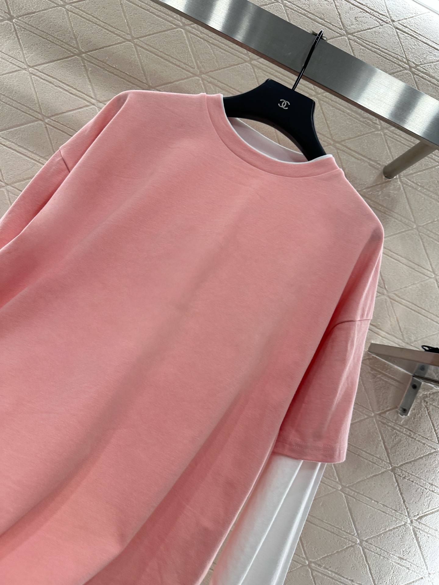 ♥Jil sande*♥2025新品上架 假两件撞色印花长袖定制YB斜纹全棉材质 透气舒适 质感十足 假